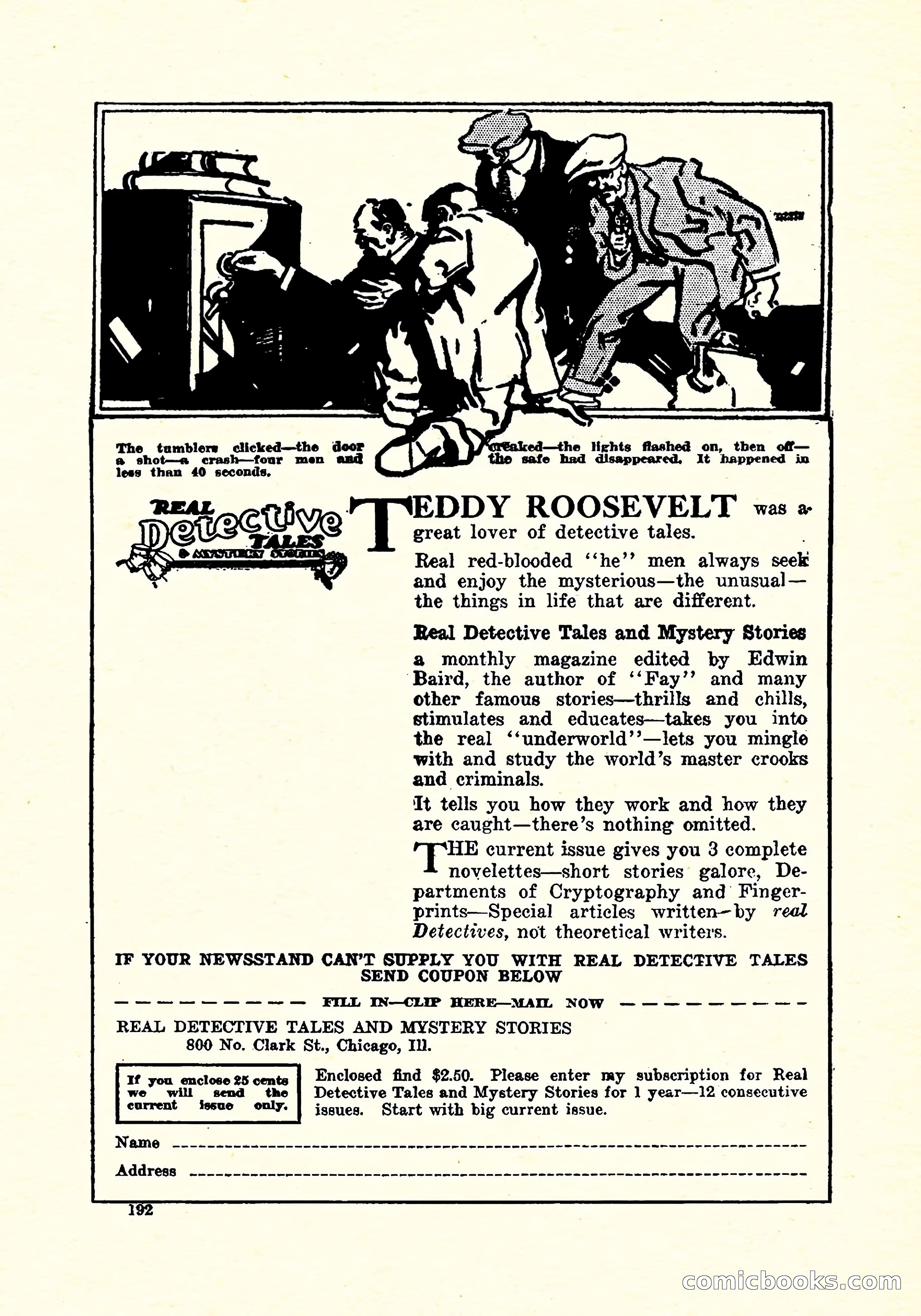 Weird Tales, Vol. 4, No. 3 — page 193 of 194