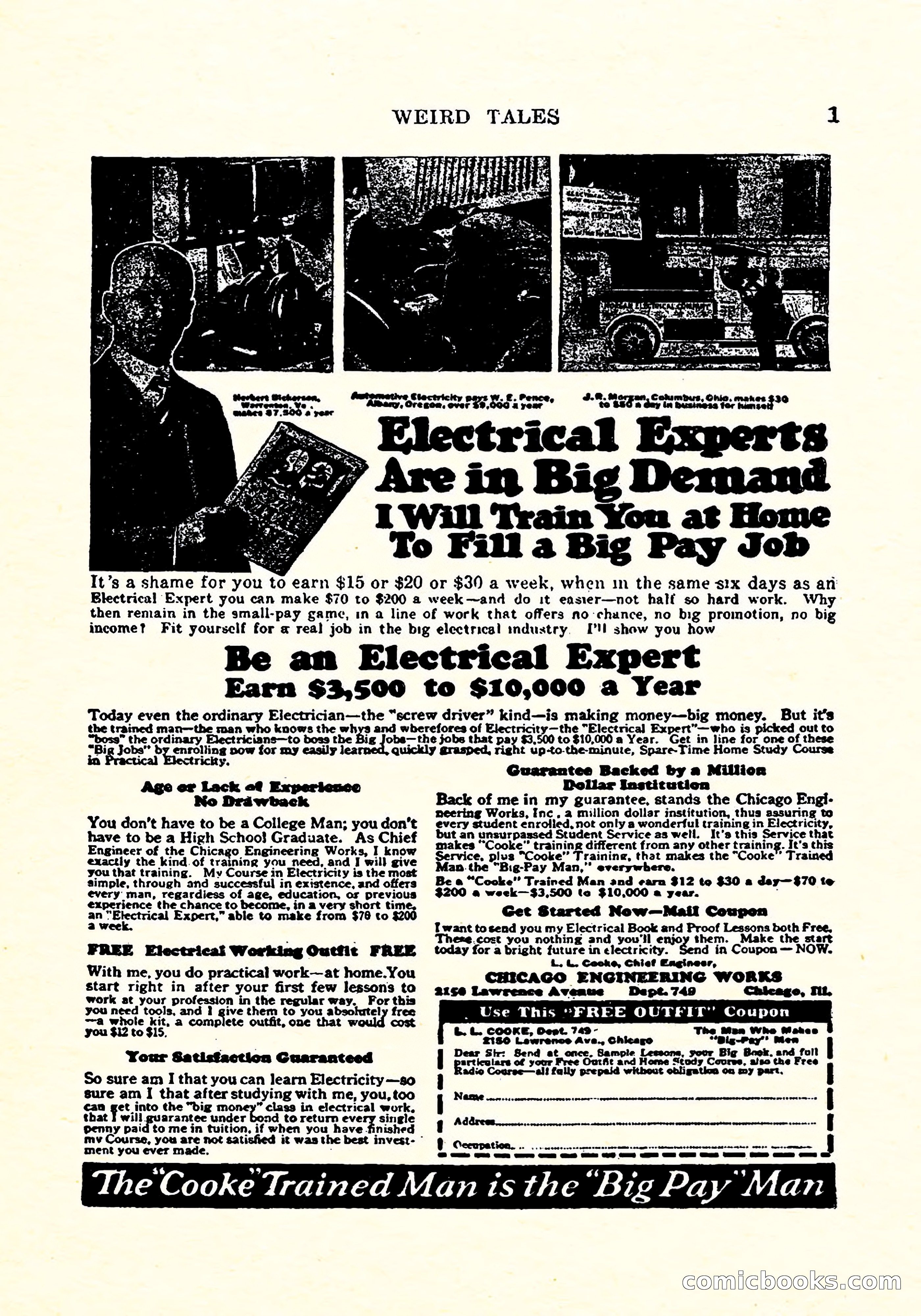 Weird Tales, Vol. 4, No. 4 — page 2 of 194