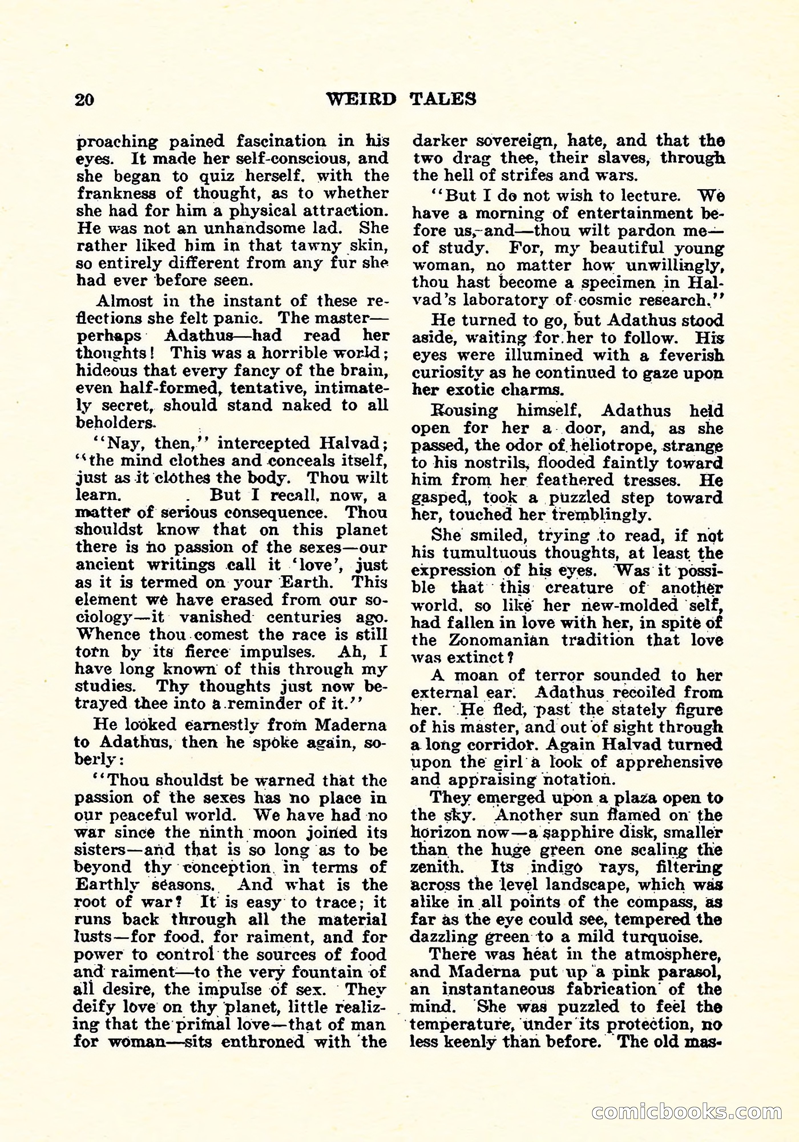 Weird Tales, Vol. 4, No. 4 — page 21 of 194