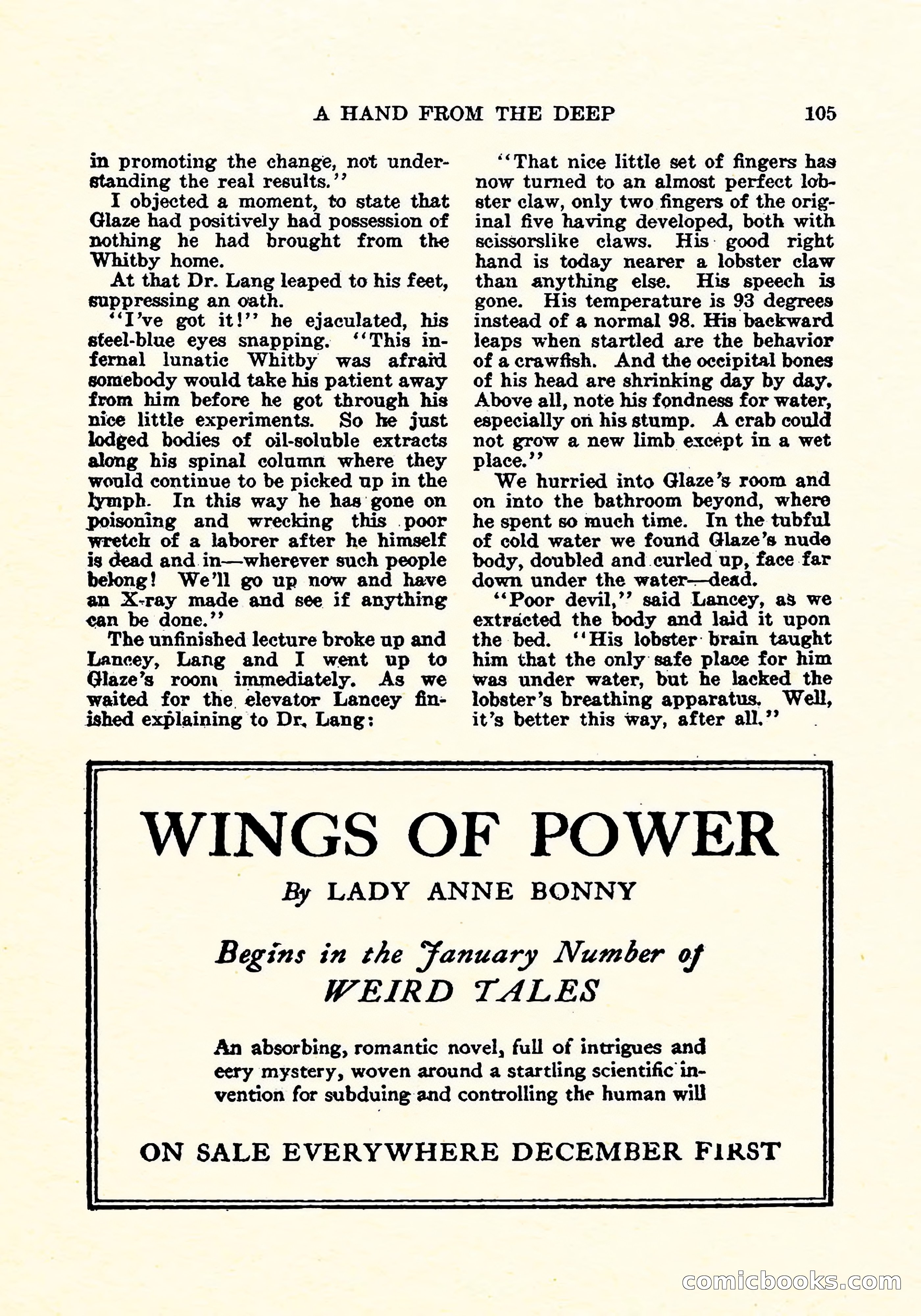 Weird Tales, Vol. 4, No. 4 — page 106 of 194