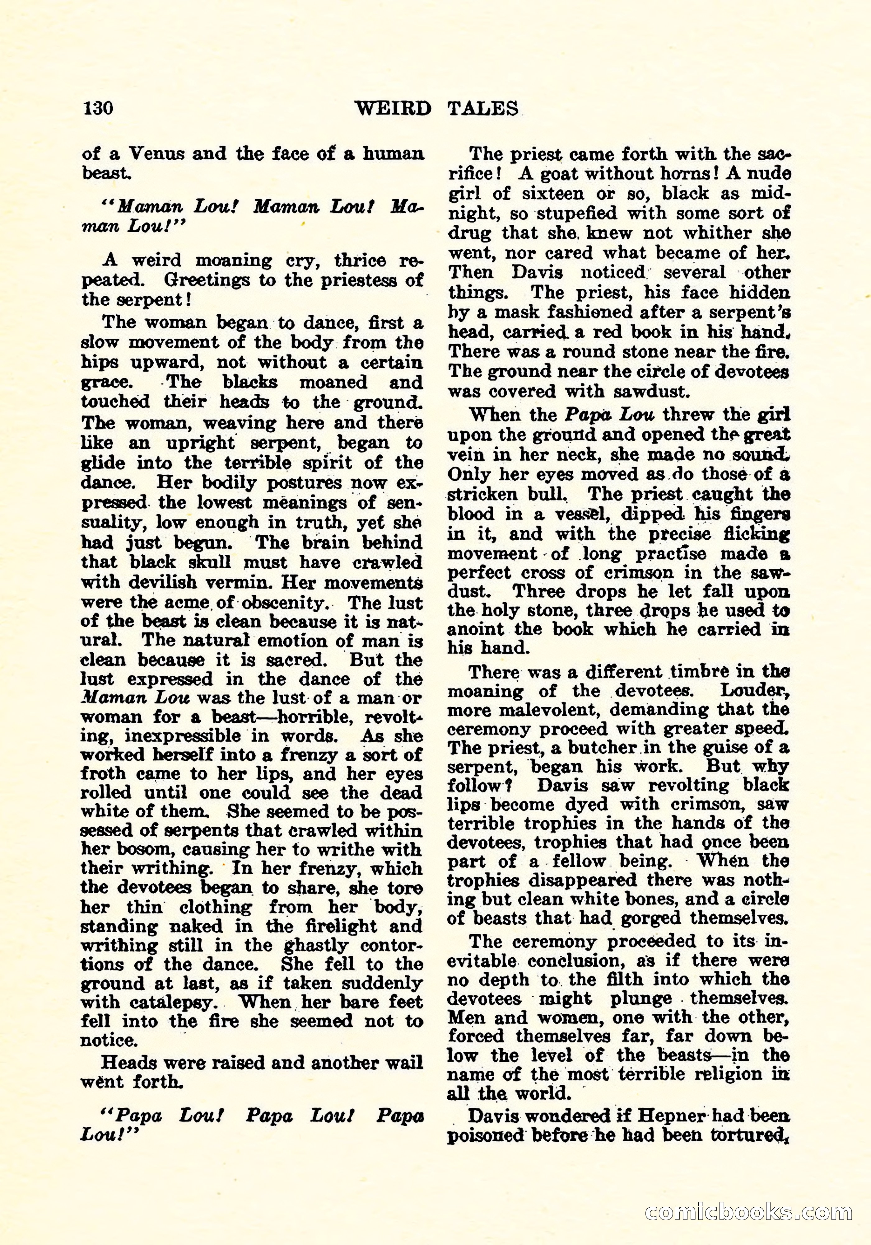 Weird Tales, Vol. 4, No. 4 — page 131 of 194