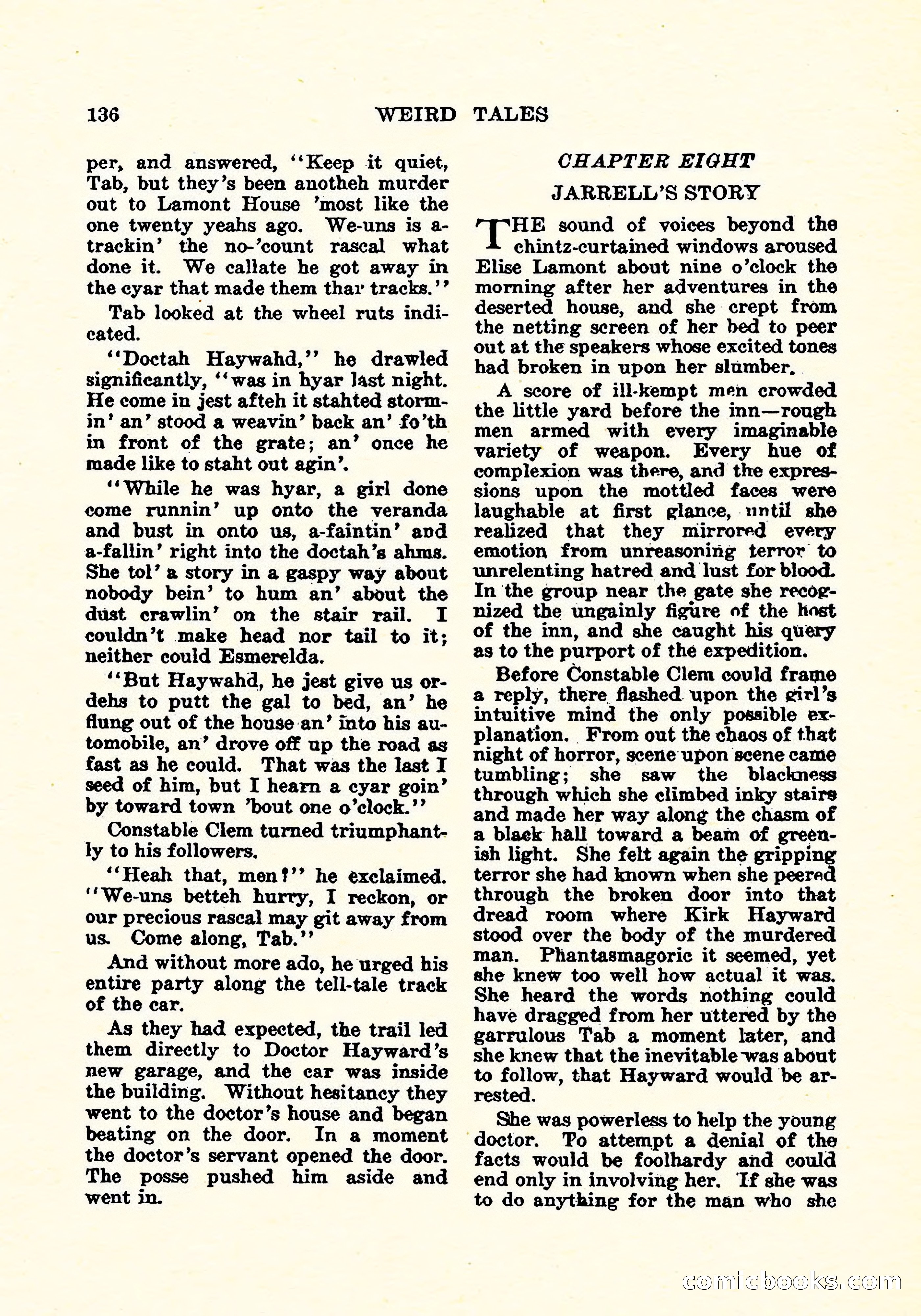 Weird Tales, Vol. 4, No. 4 — page 137 of 194