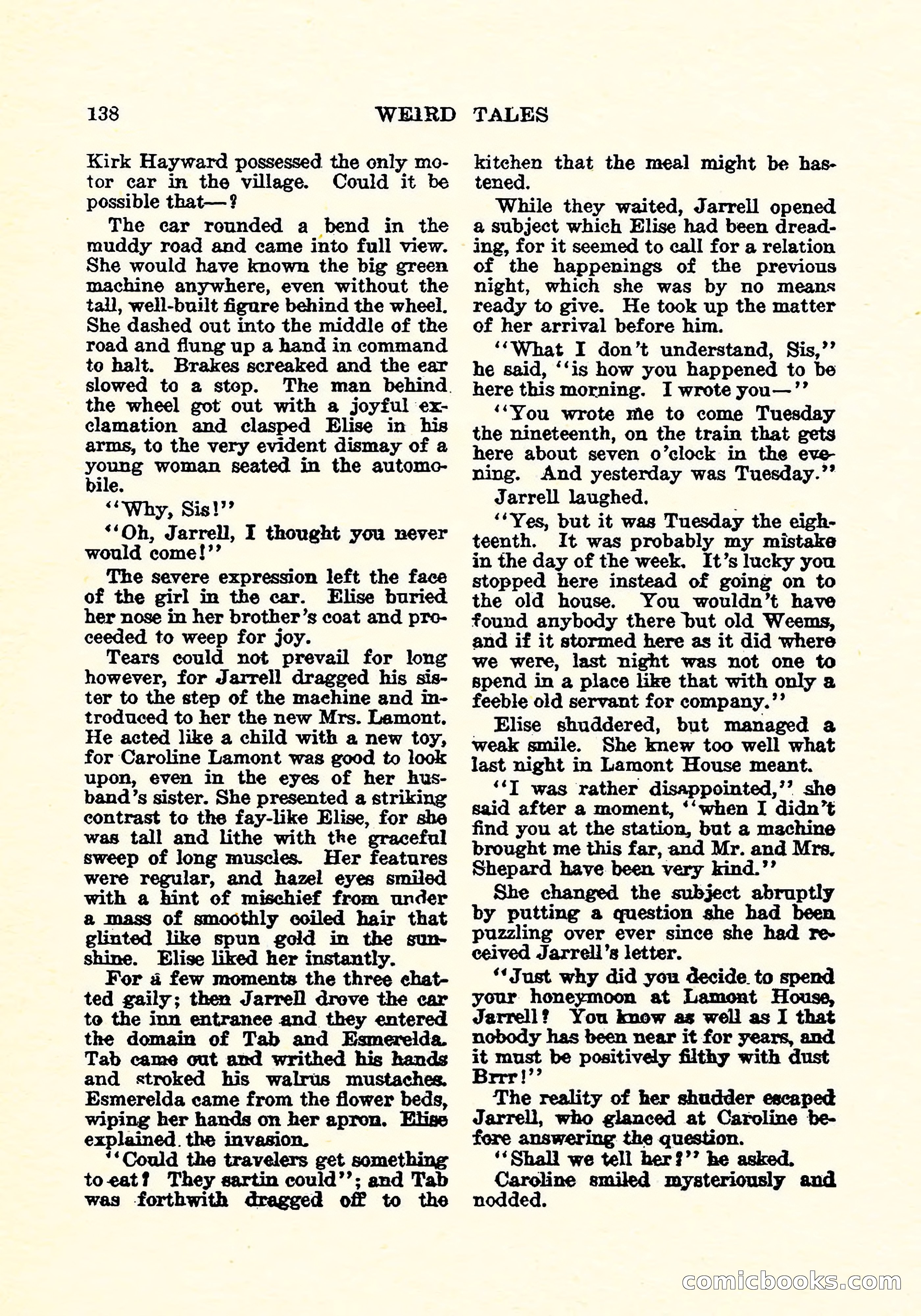 Weird Tales, Vol. 4, No. 4 — page 139 of 194