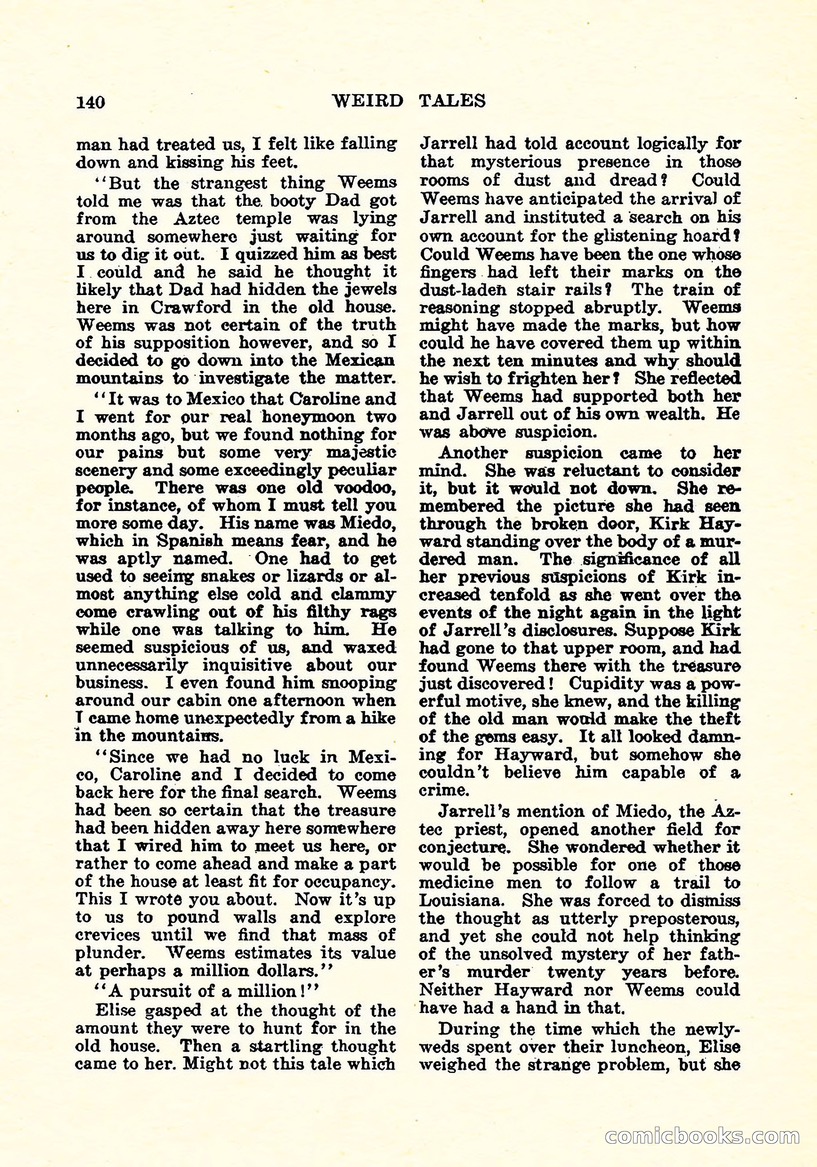 Weird Tales, Vol. 4, No. 4 — page 141 of 194