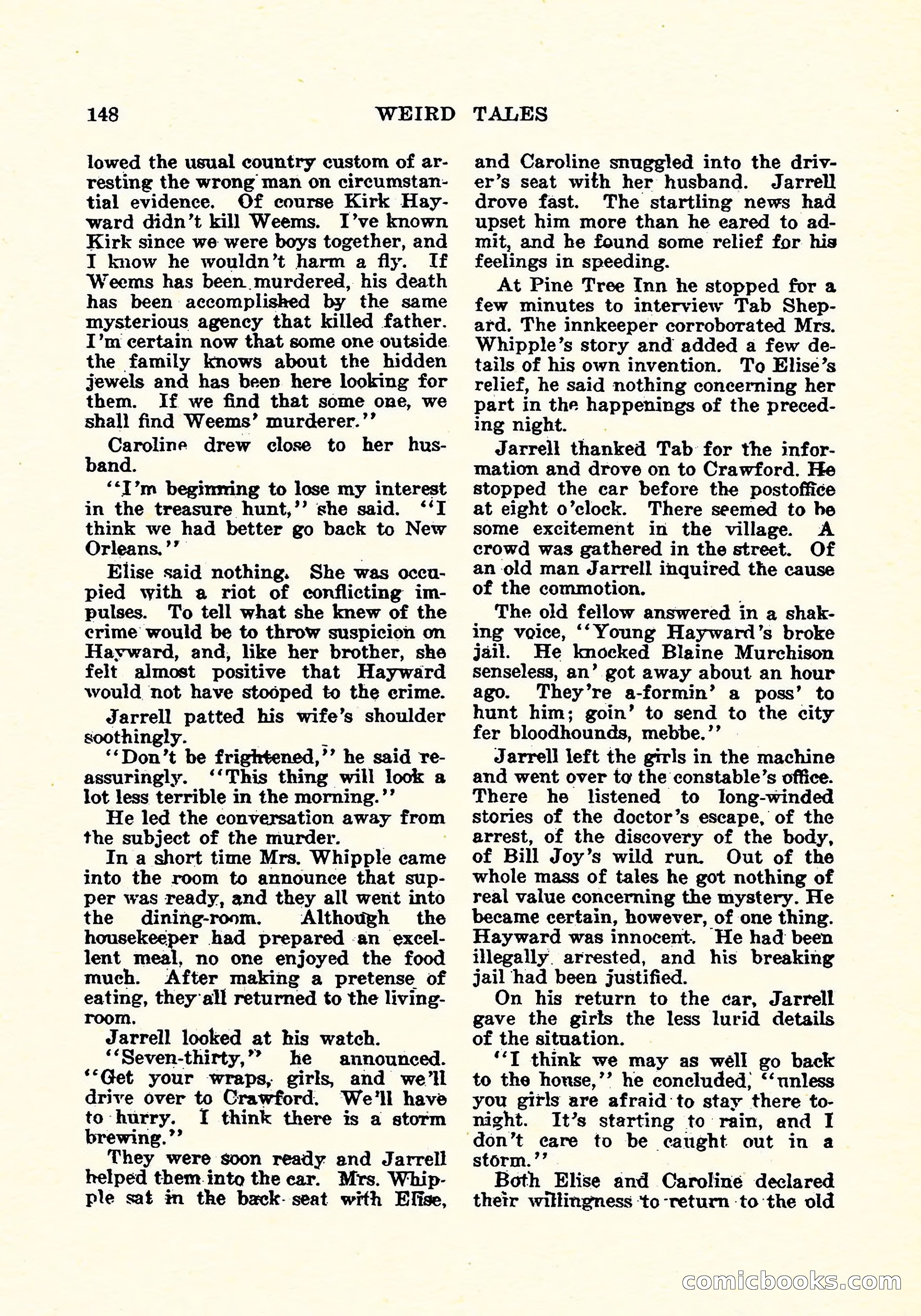 Weird Tales, Vol. 4, No. 4 — page 149 of 194
