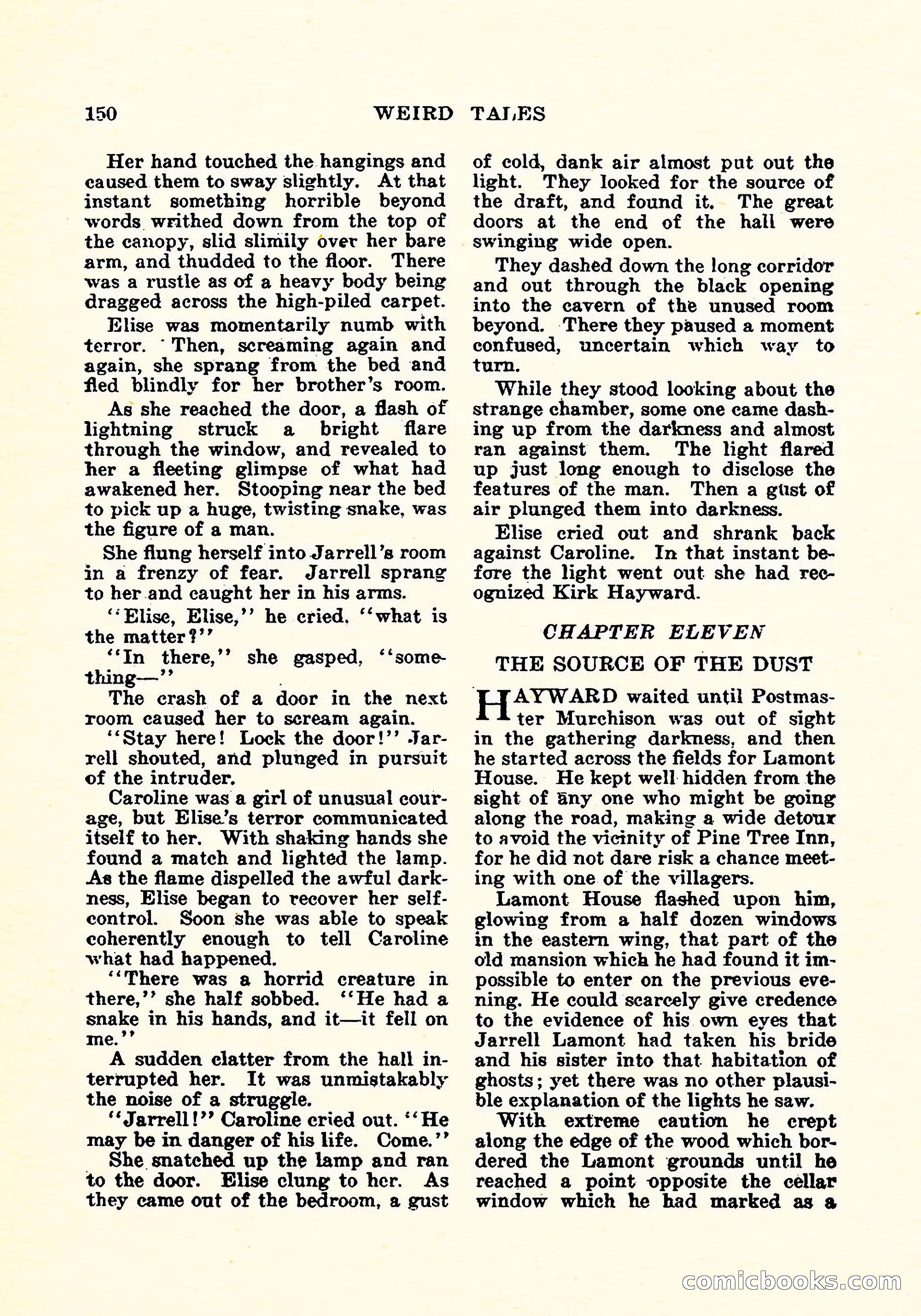 Weird Tales, Vol. 4, No. 4 — page 151 of 194