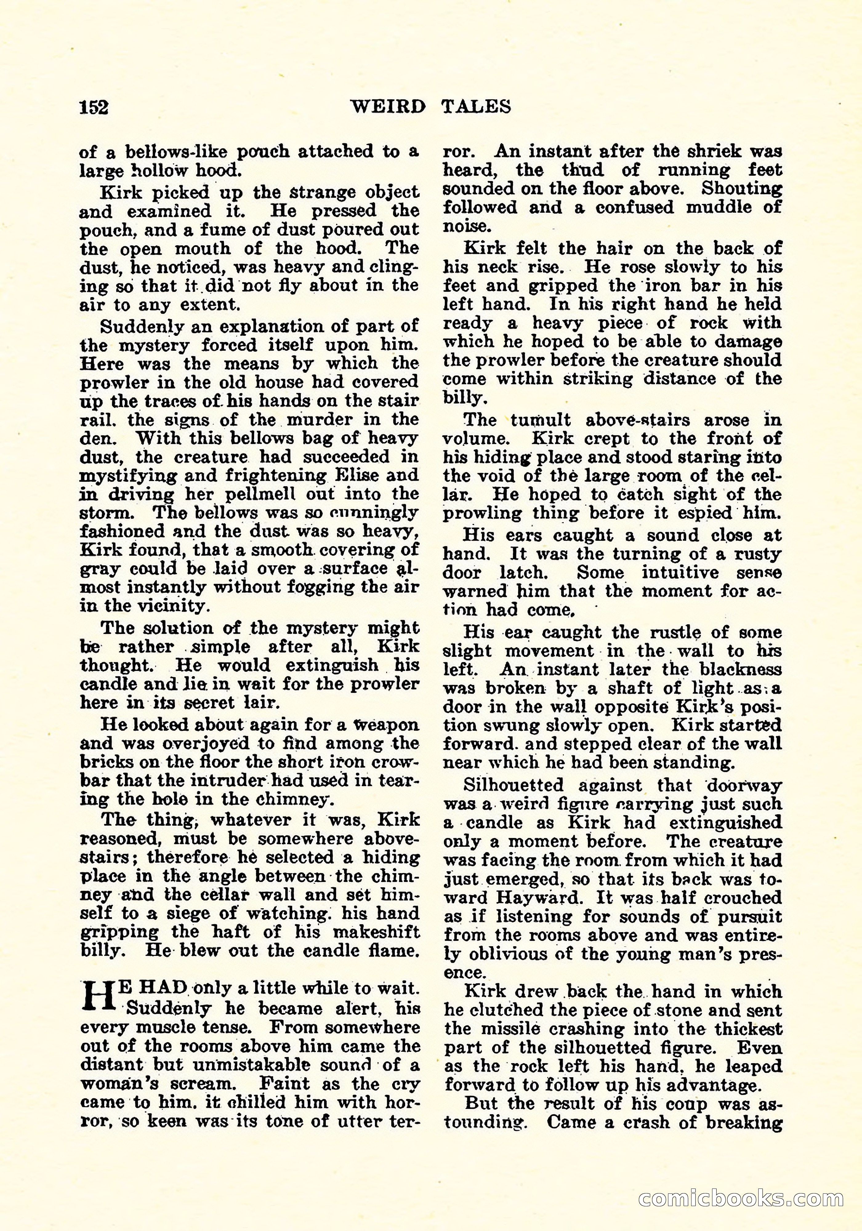 Weird Tales, Vol. 4, No. 4 — page 153 of 194