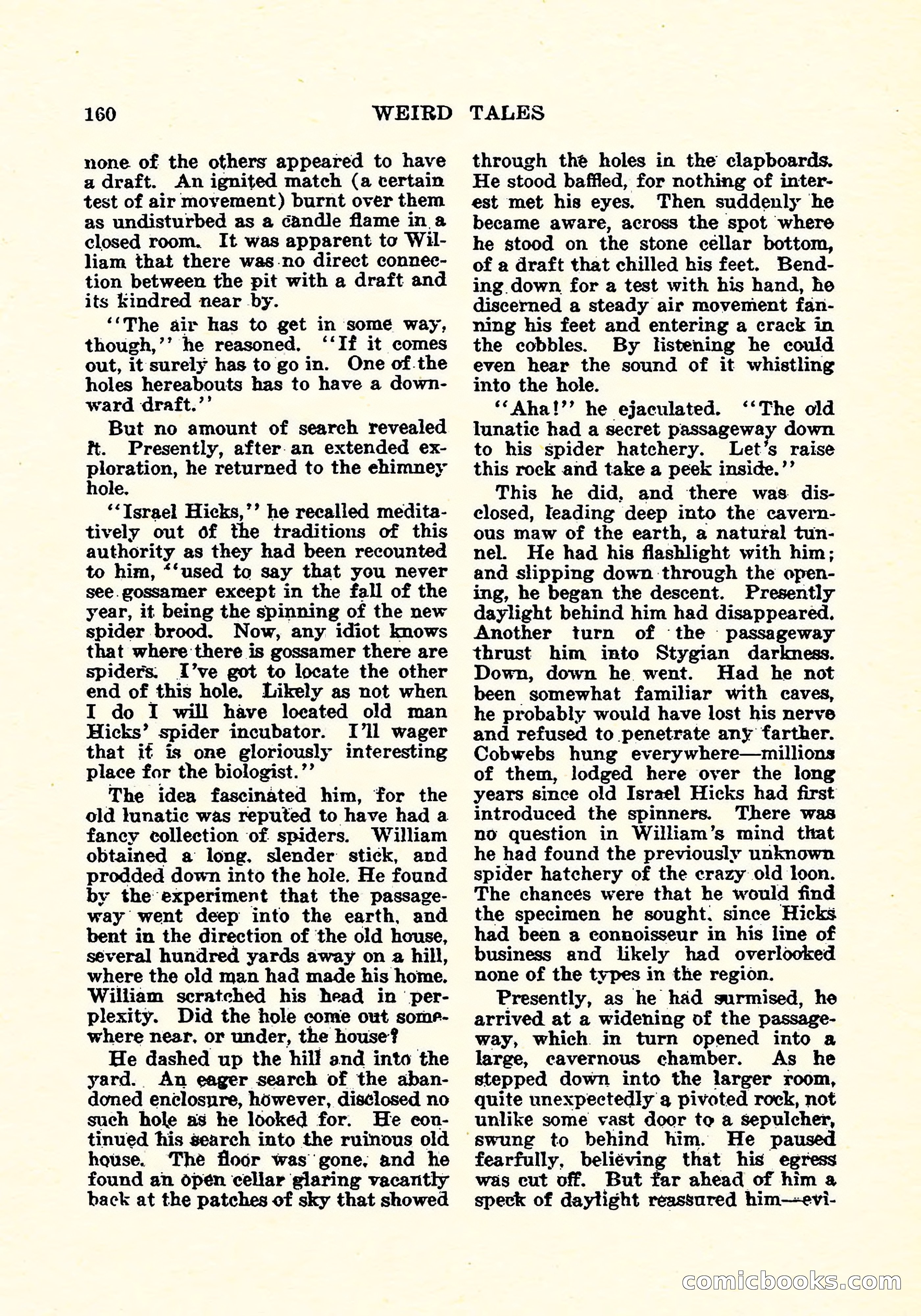 Weird Tales, Vol. 4, No. 4 — page 161 of 194