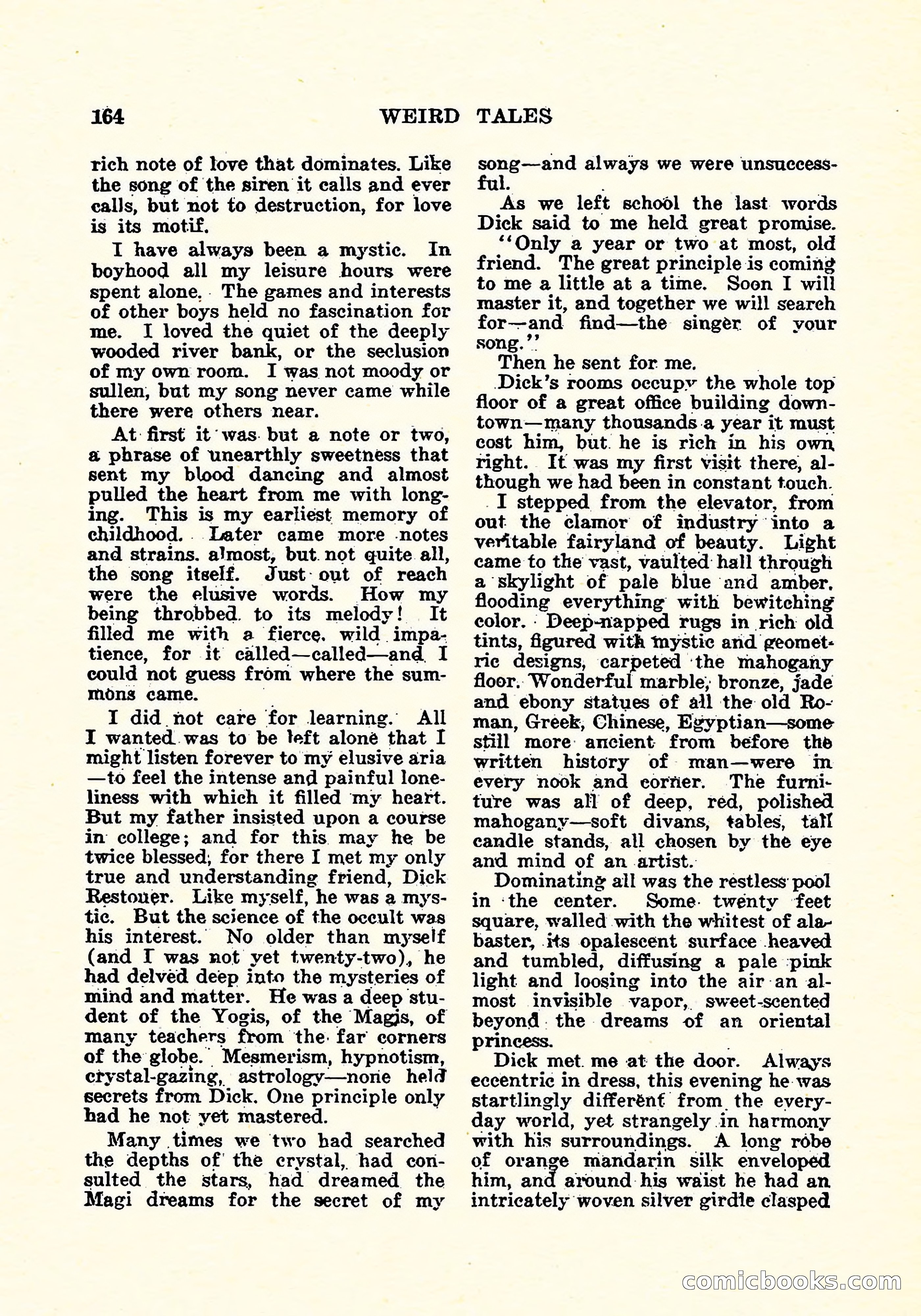 Weird Tales, Vol. 4, No. 4 — page 165 of 194