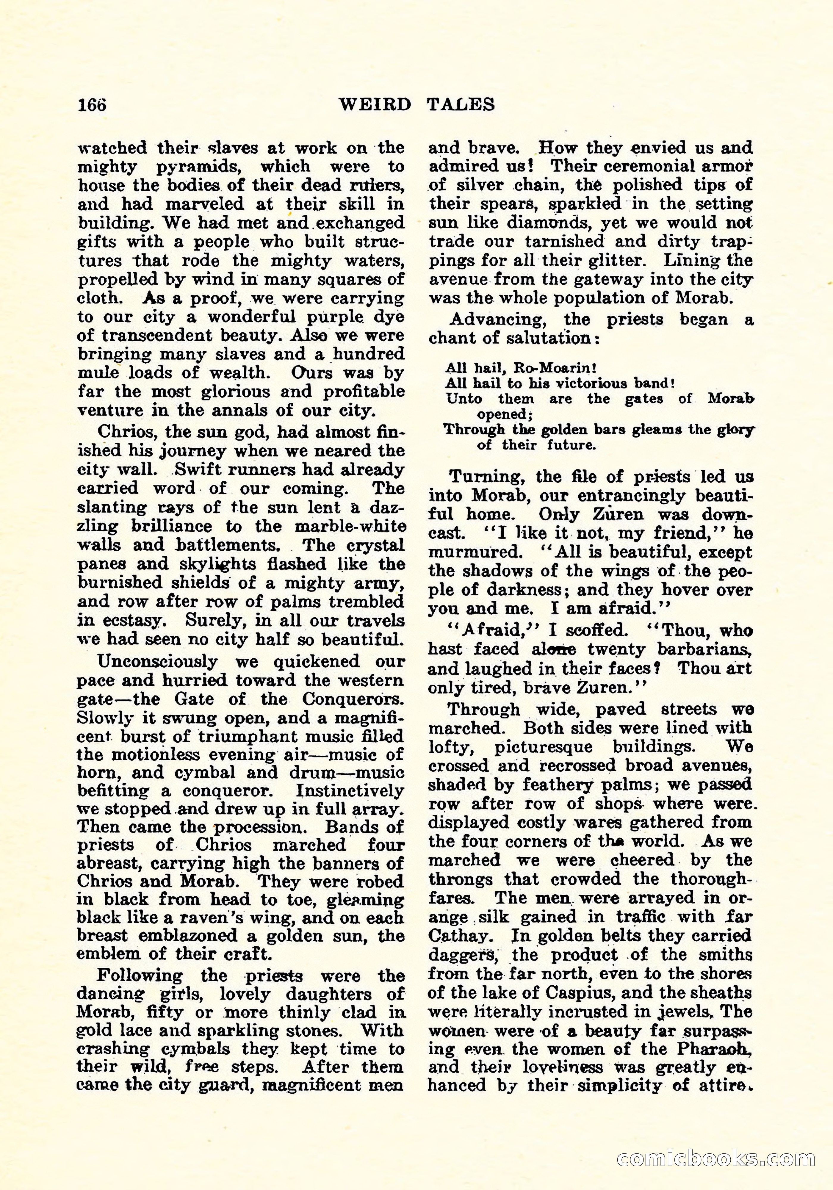 Weird Tales, Vol. 4, No. 4 — page 167 of 194