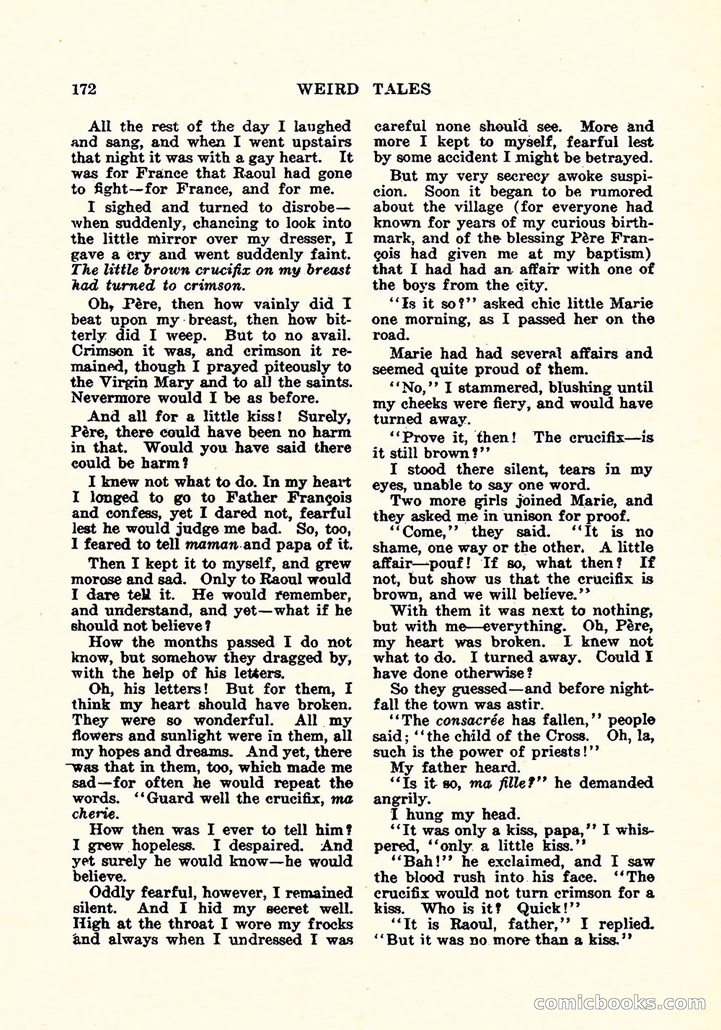 Weird Tales, Vol. 4, No. 4 — page 173 of 194