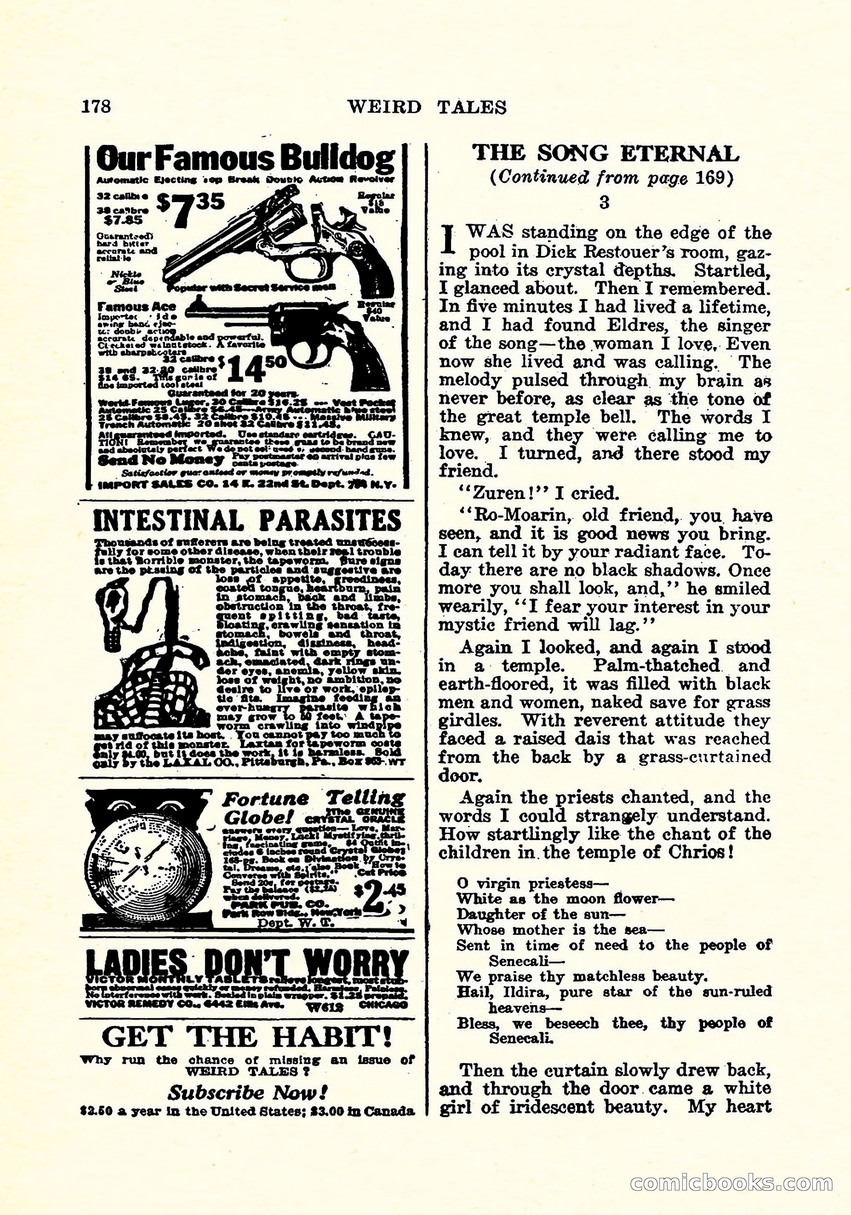 Weird Tales, Vol. 4, No. 4 — page 179 of 194