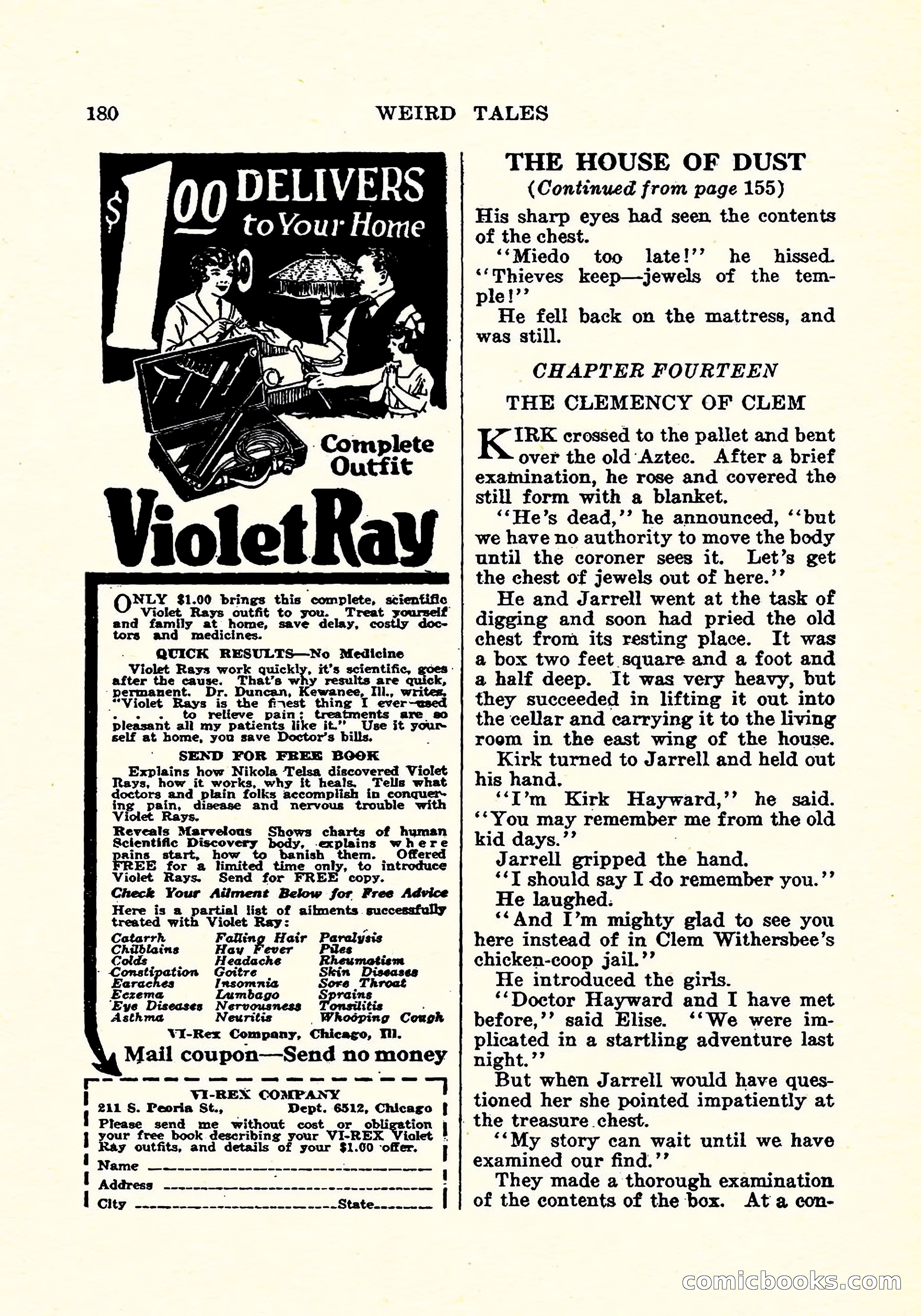 Weird Tales, Vol. 4, No. 4 — page 181 of 194
