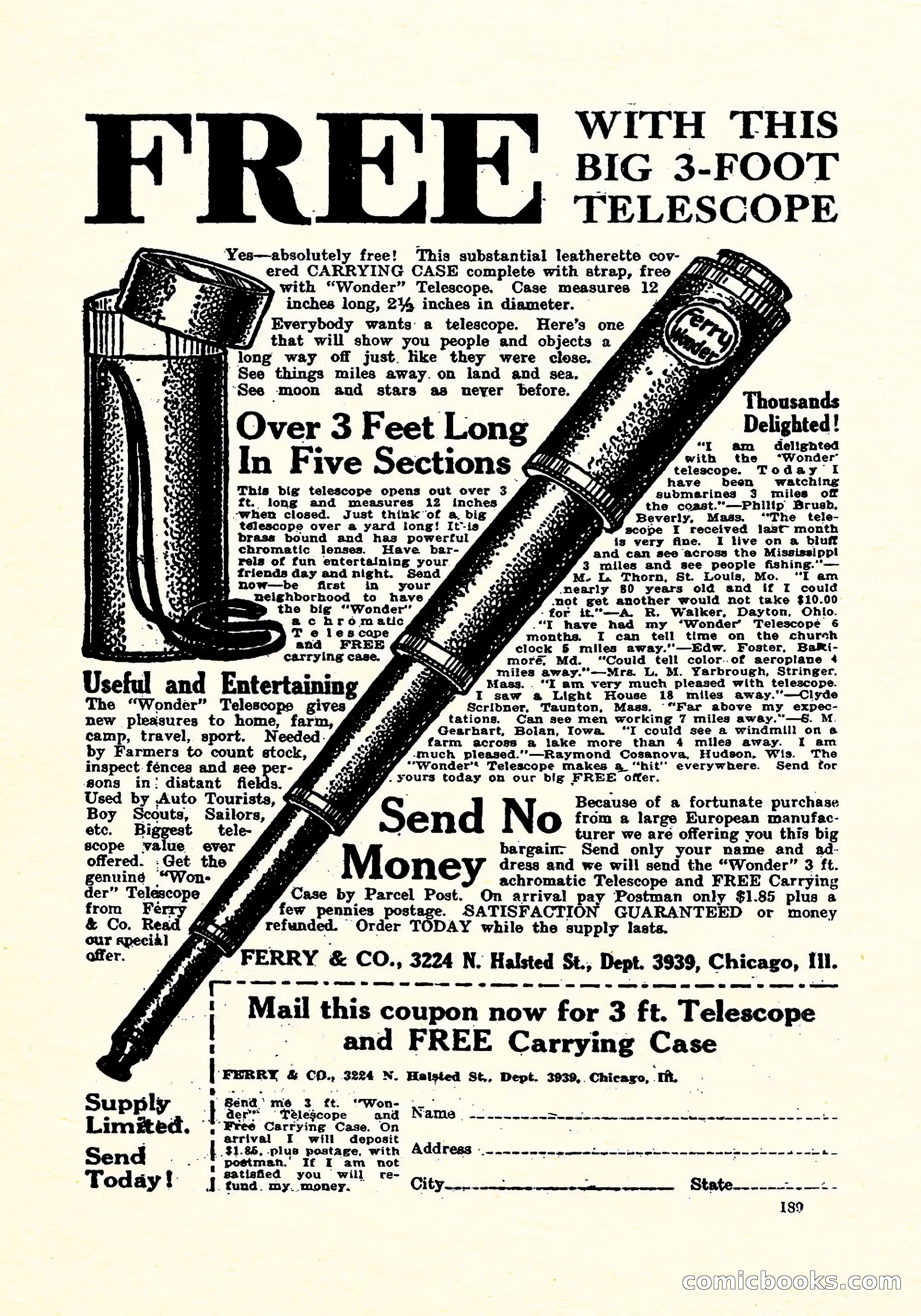Weird Tales, Vol. 4, No. 4 — page 190 of 194