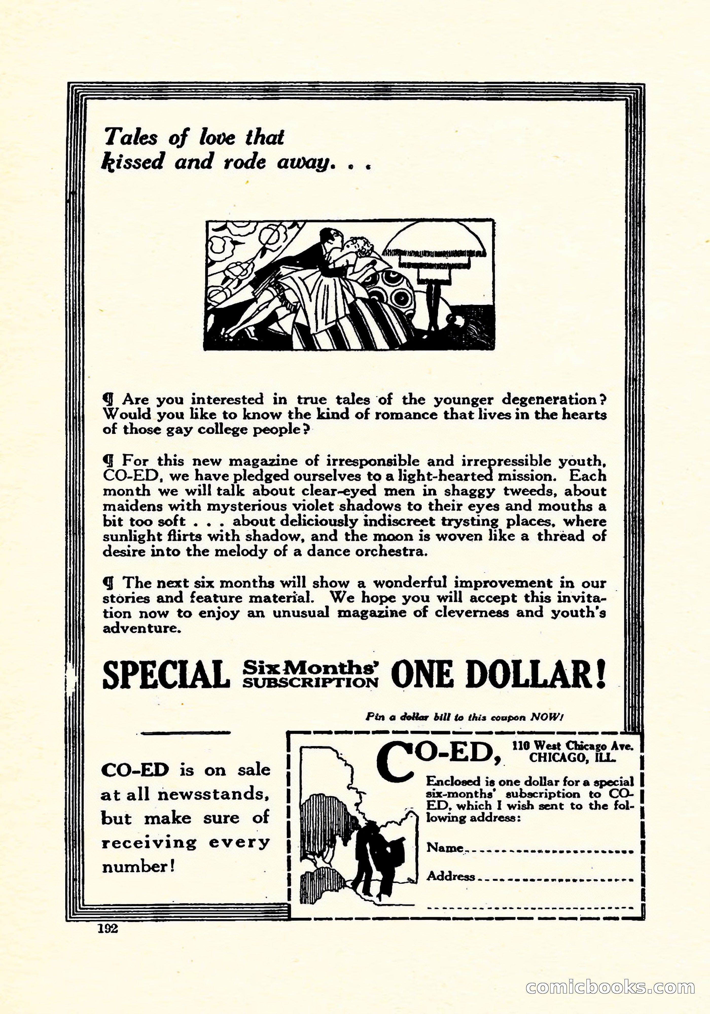 Weird Tales, Vol. 4, No. 4 — page 193 of 194