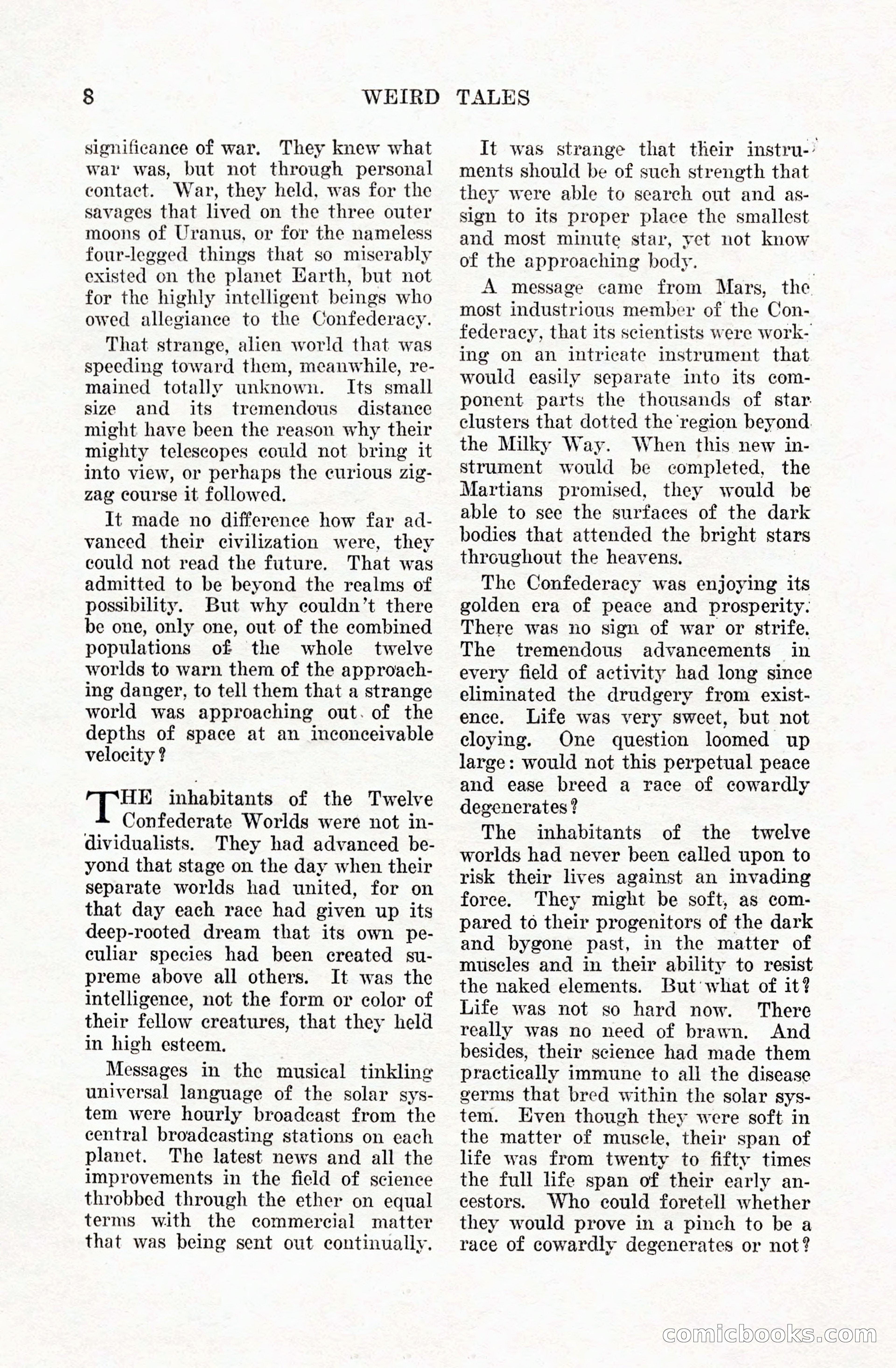 Weird Tales, Vol. 5 No. 1 — page 9 of 195