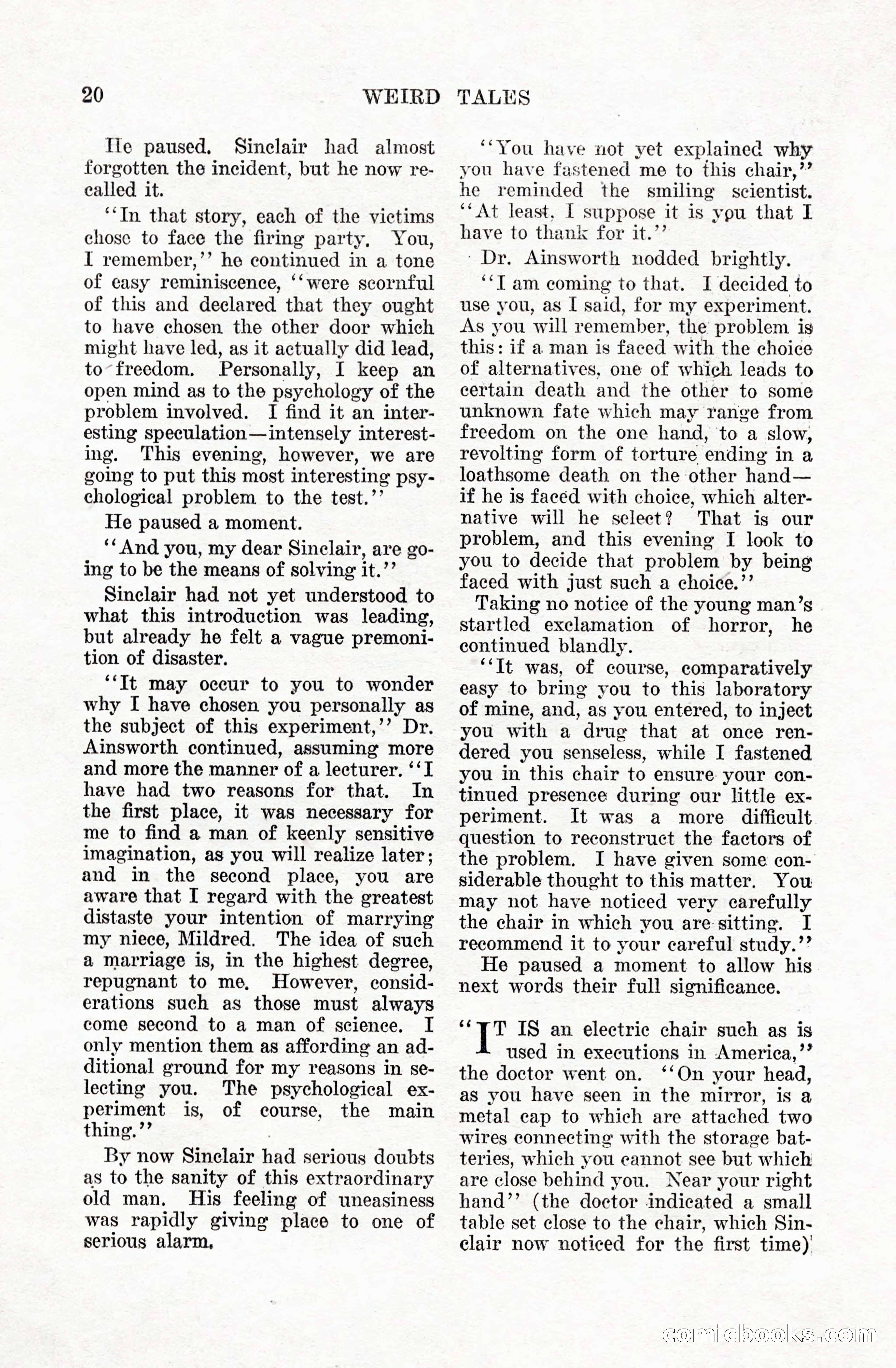 Weird Tales, Vol. 5 No. 1 — page 21 of 195