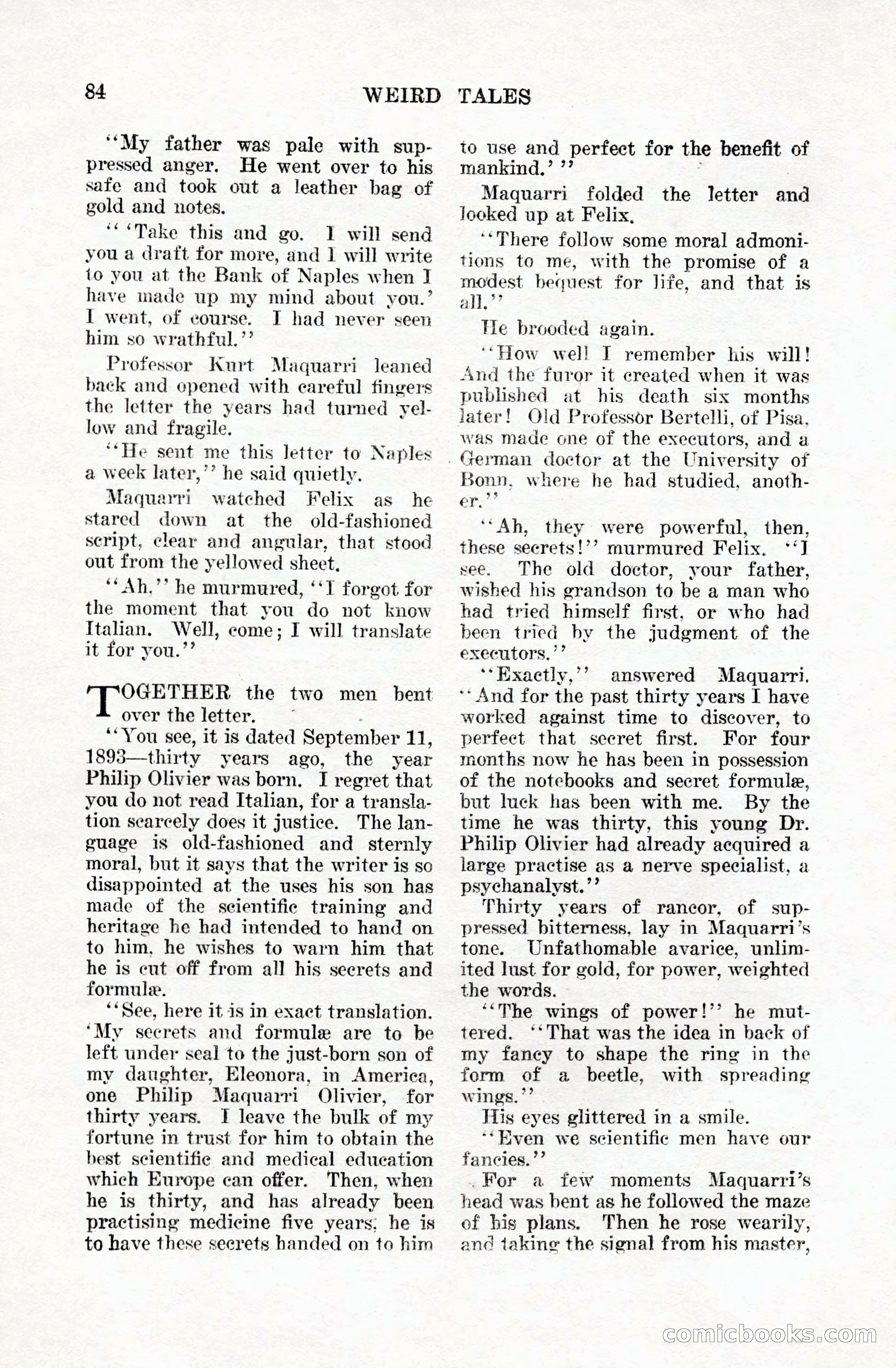 Weird Tales, Vol. 5 No. 1 — page 85 of 195