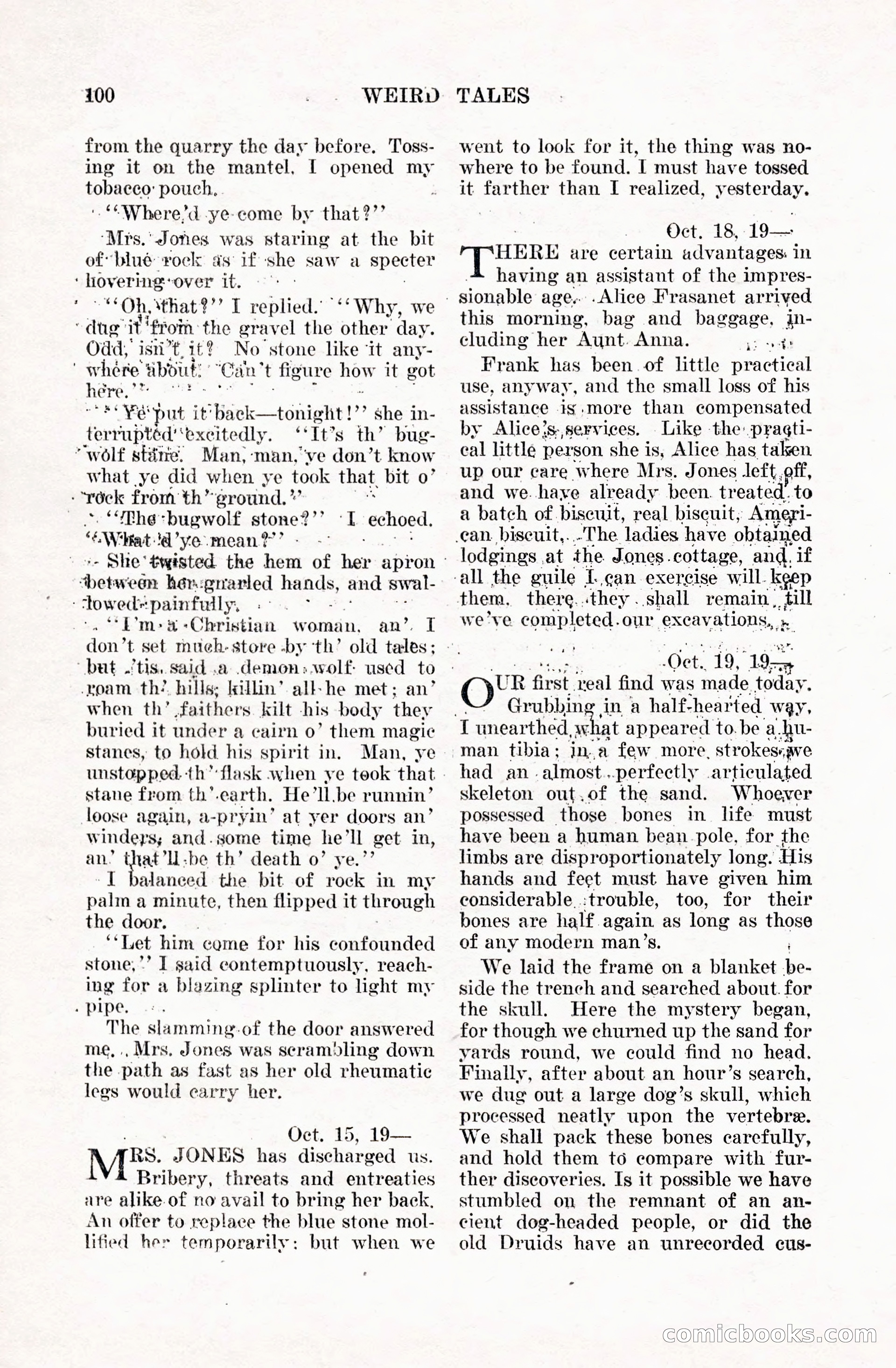 Weird Tales, Vol. 5 No. 1 — page 101 of 195