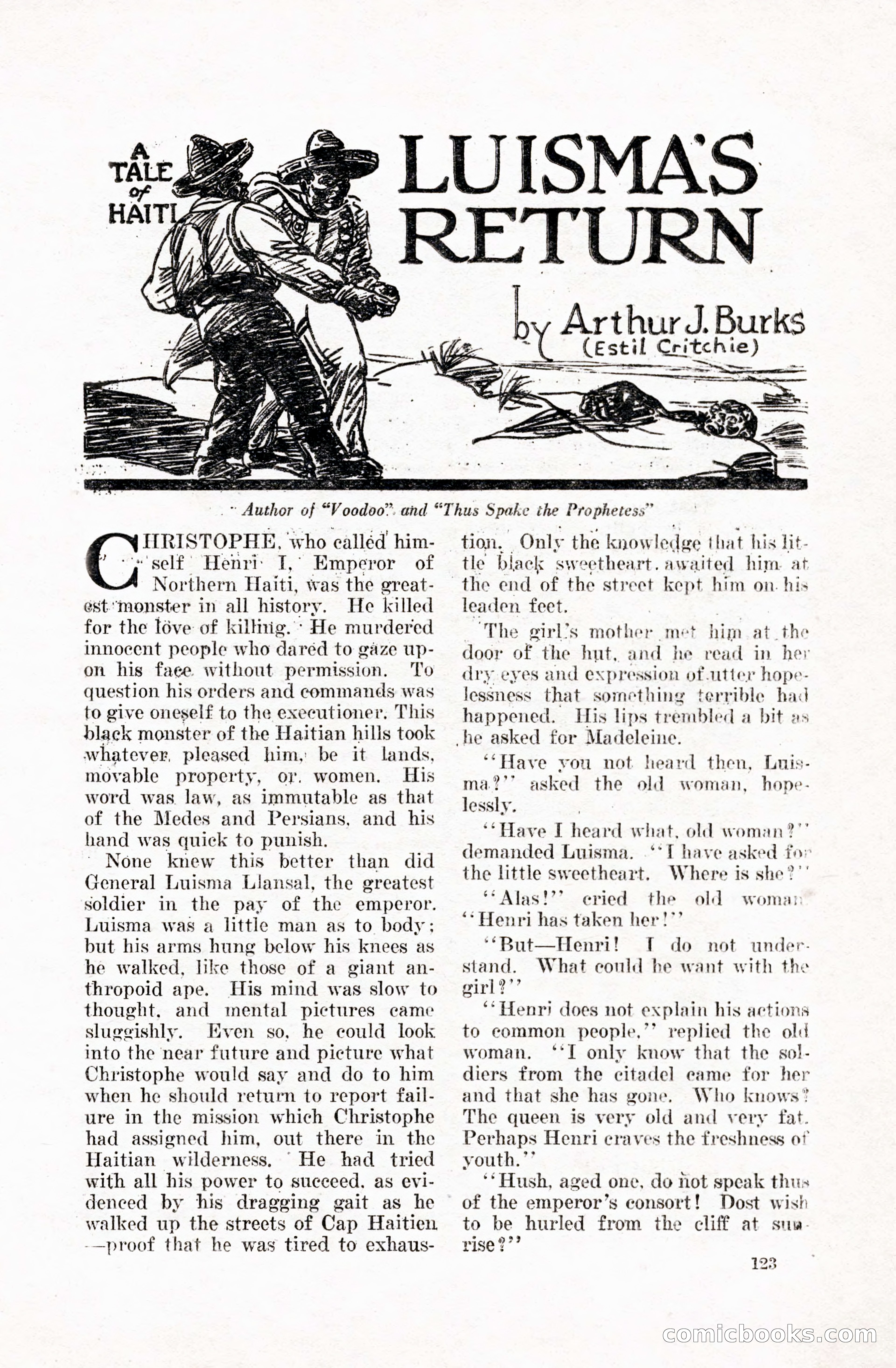 Weird Tales, Vol. 5 No. 1 — page 124 of 195