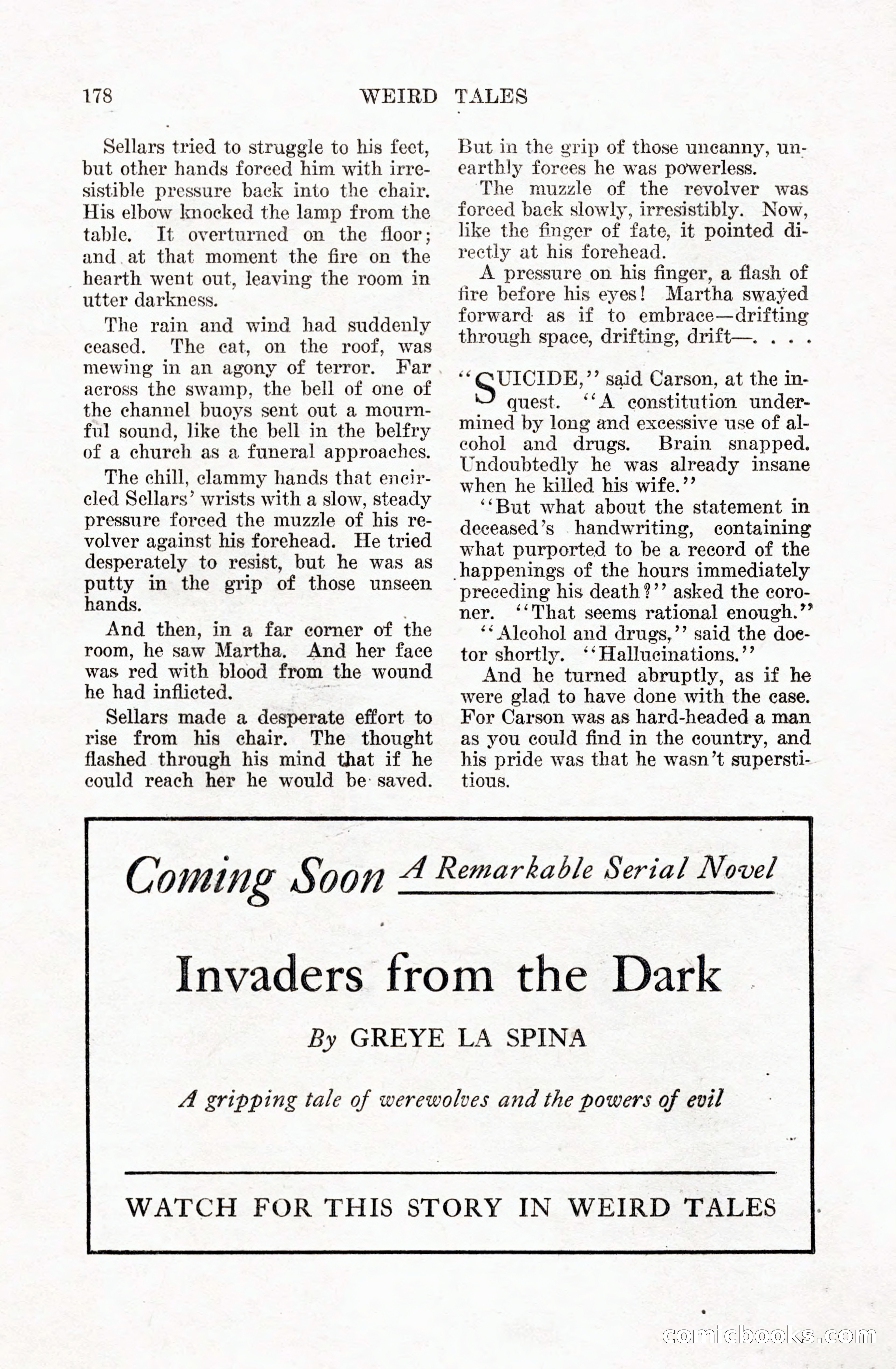 Weird Tales, Vol. 5 No. 1 — page 179 of 195