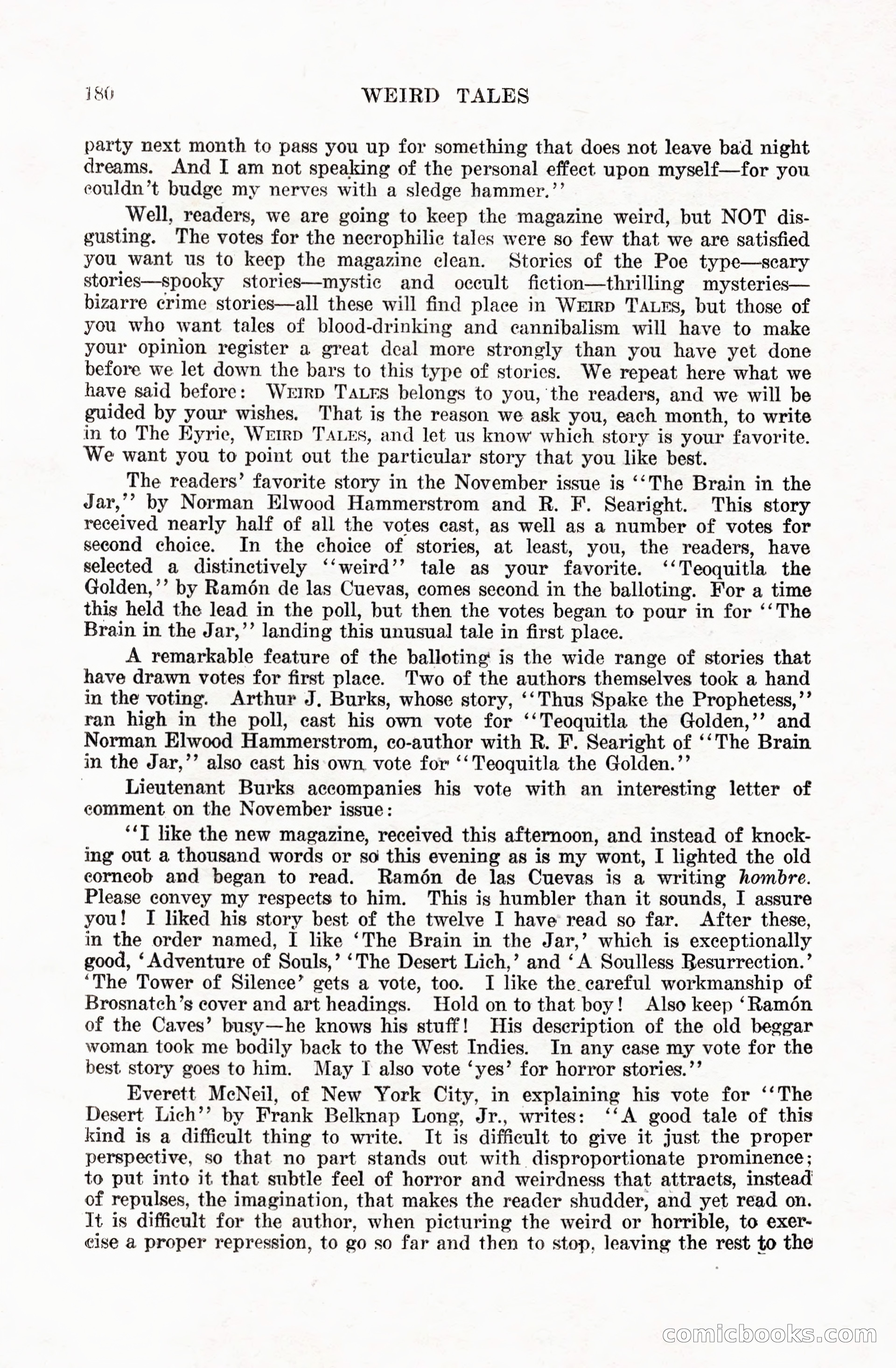 Weird Tales, Vol. 5 No. 1 — page 181 of 195