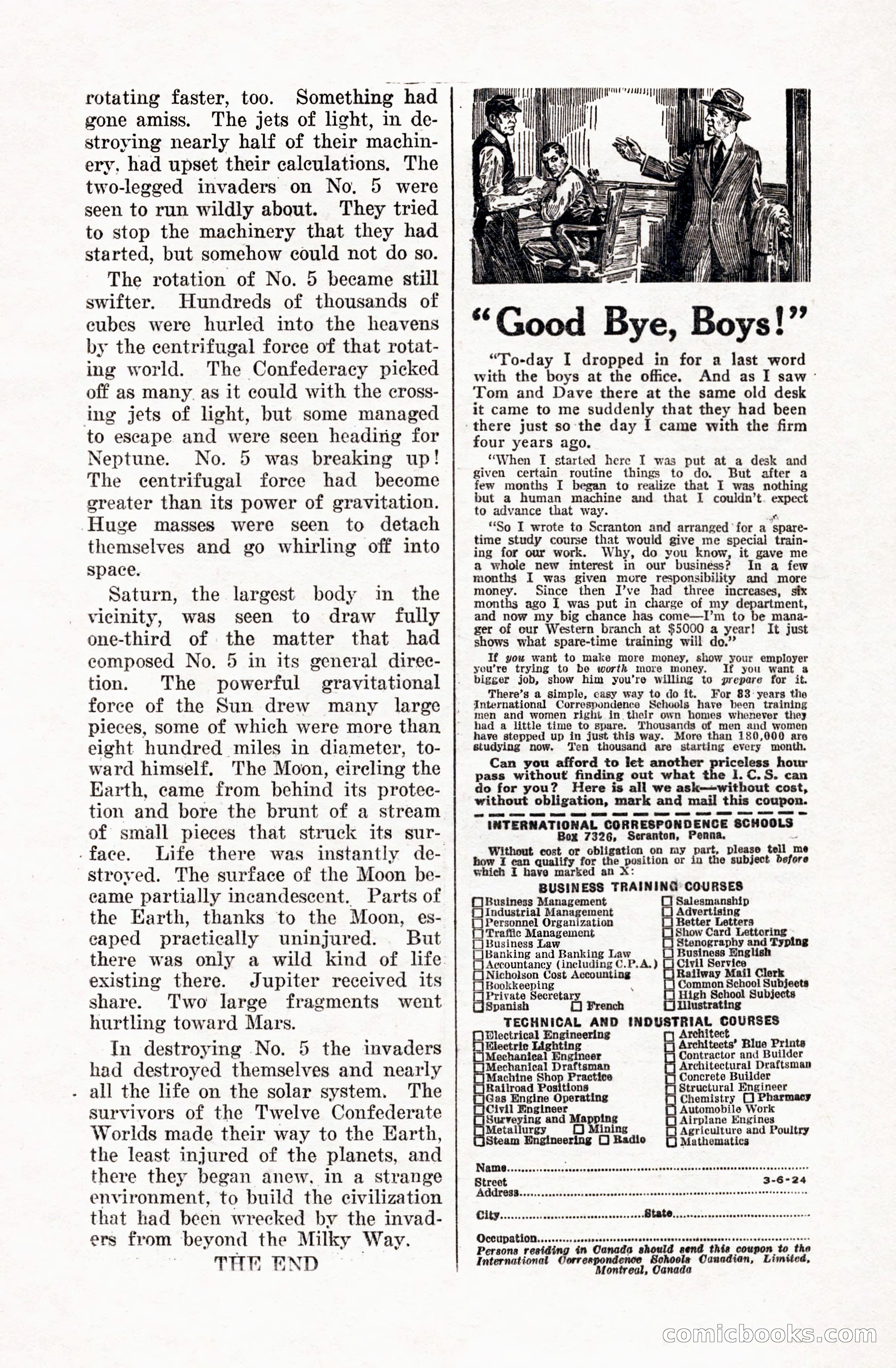 Weird Tales, Vol. 5 No. 1 — page 184 of 195