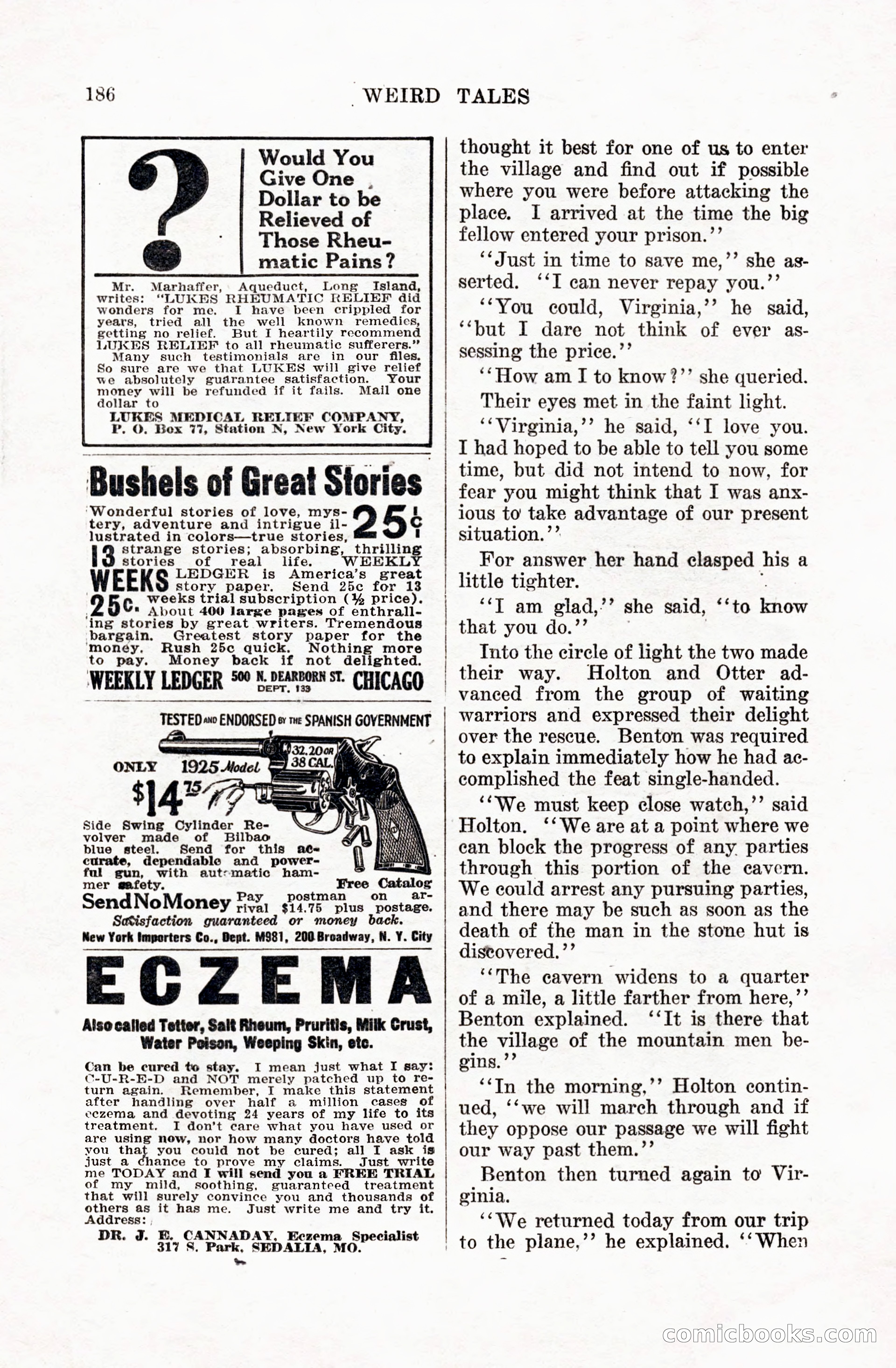 Weird Tales, Vol. 5 No. 1 — page 187 of 195