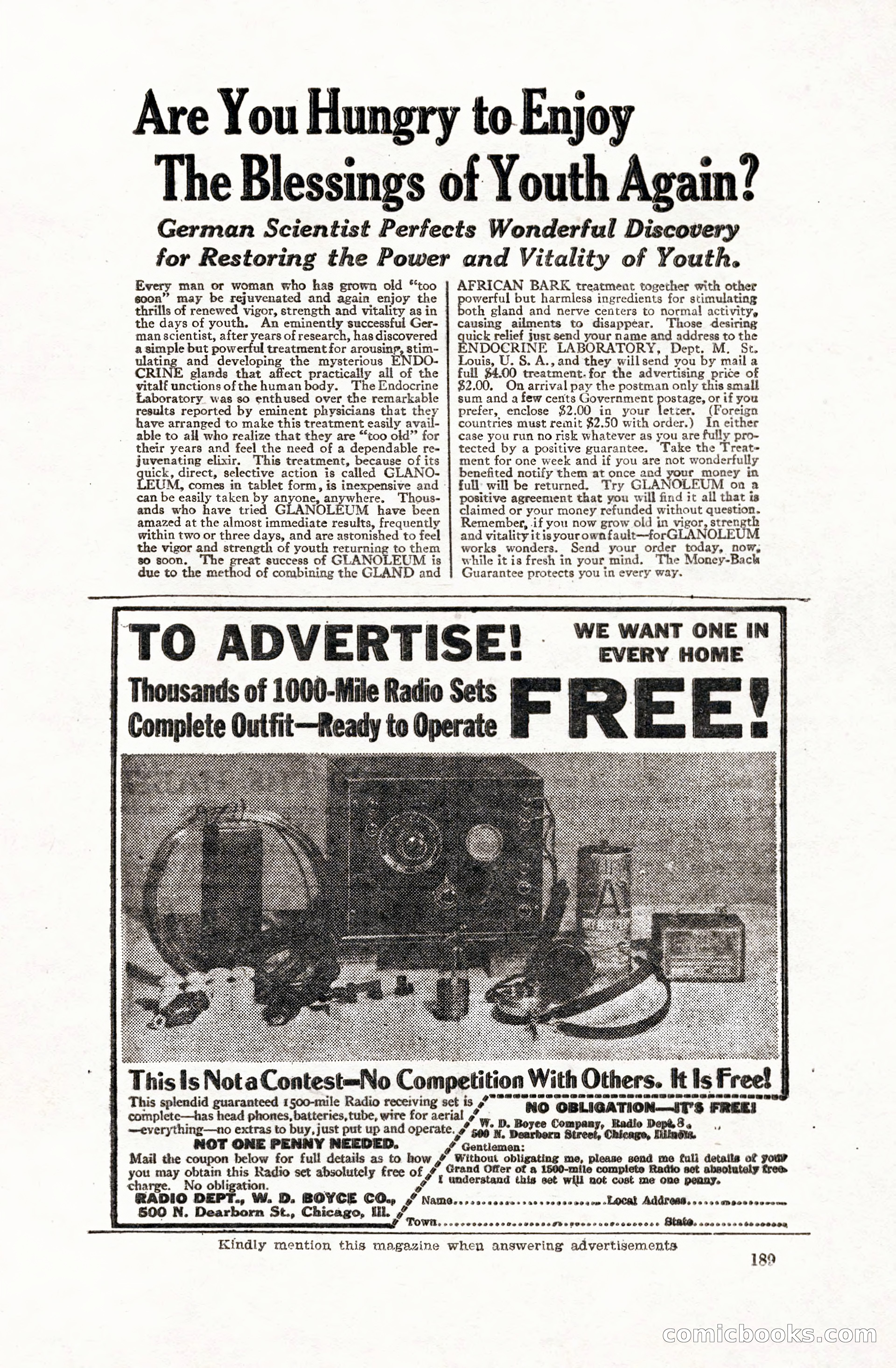Weird Tales, Vol. 5 No. 1 — page 190 of 195