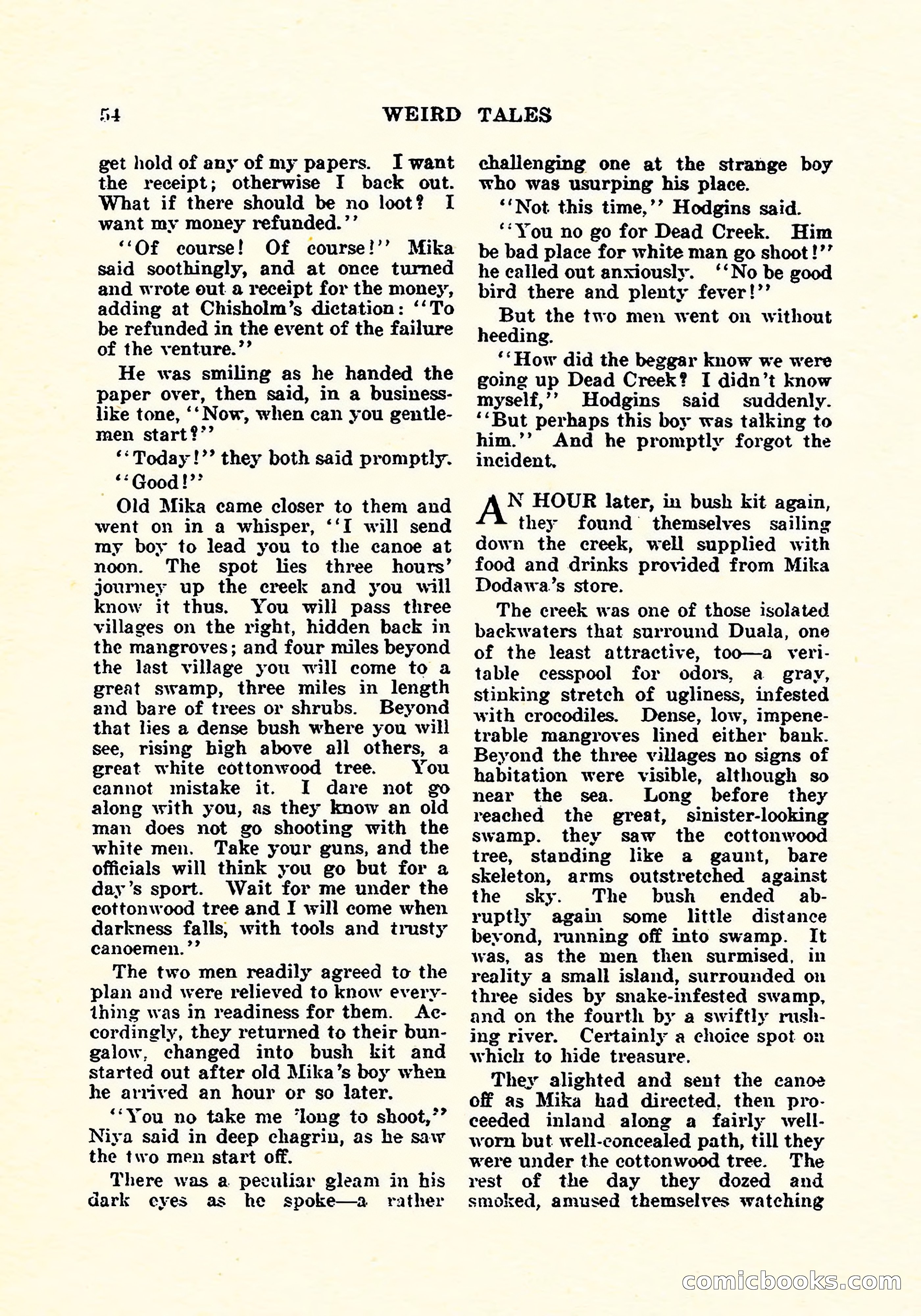 Weird Tales, Vol. 5, No. 2 — page 55 of 194