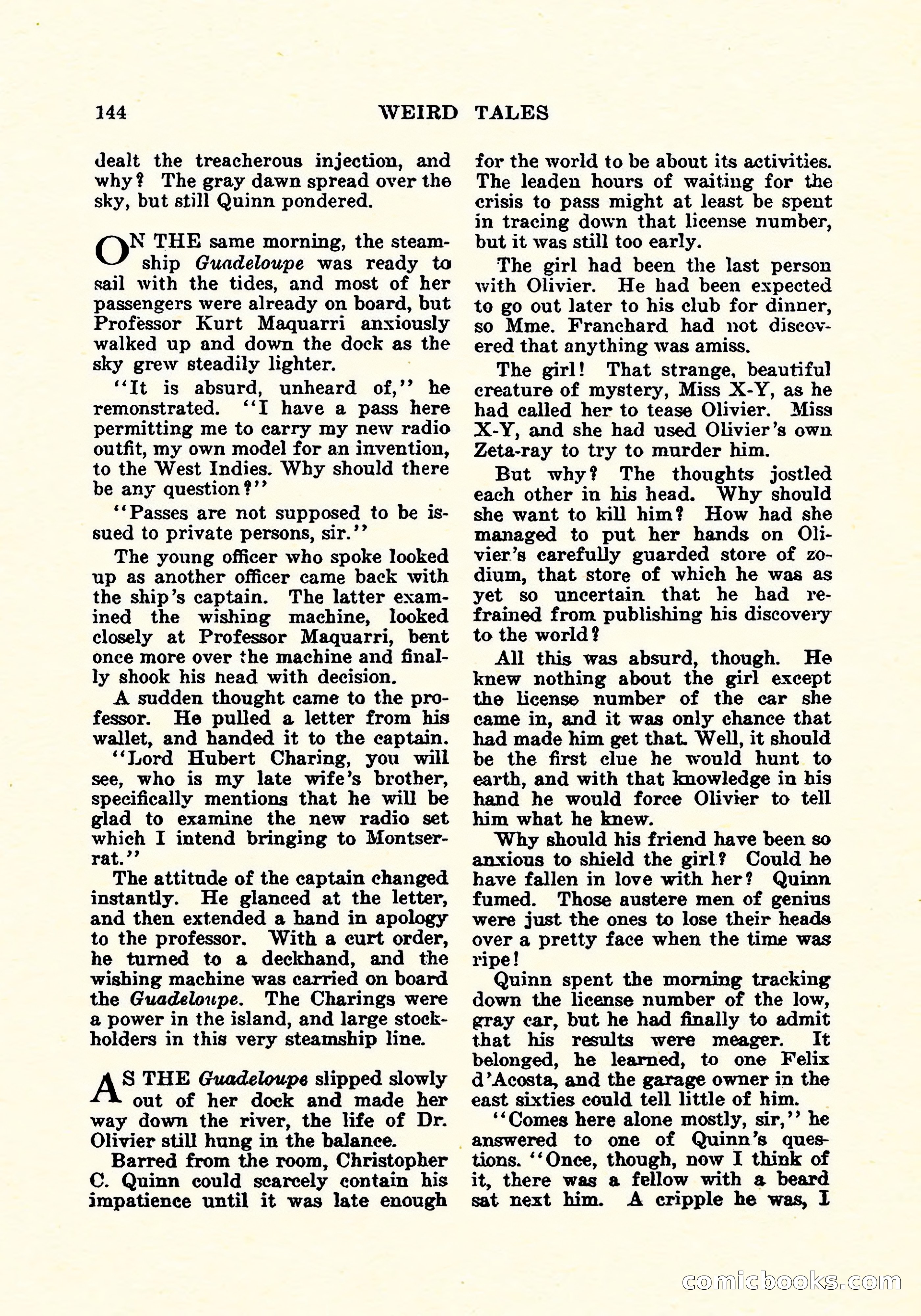 Weird Tales, Vol. 5, No. 2 — page 145 of 194