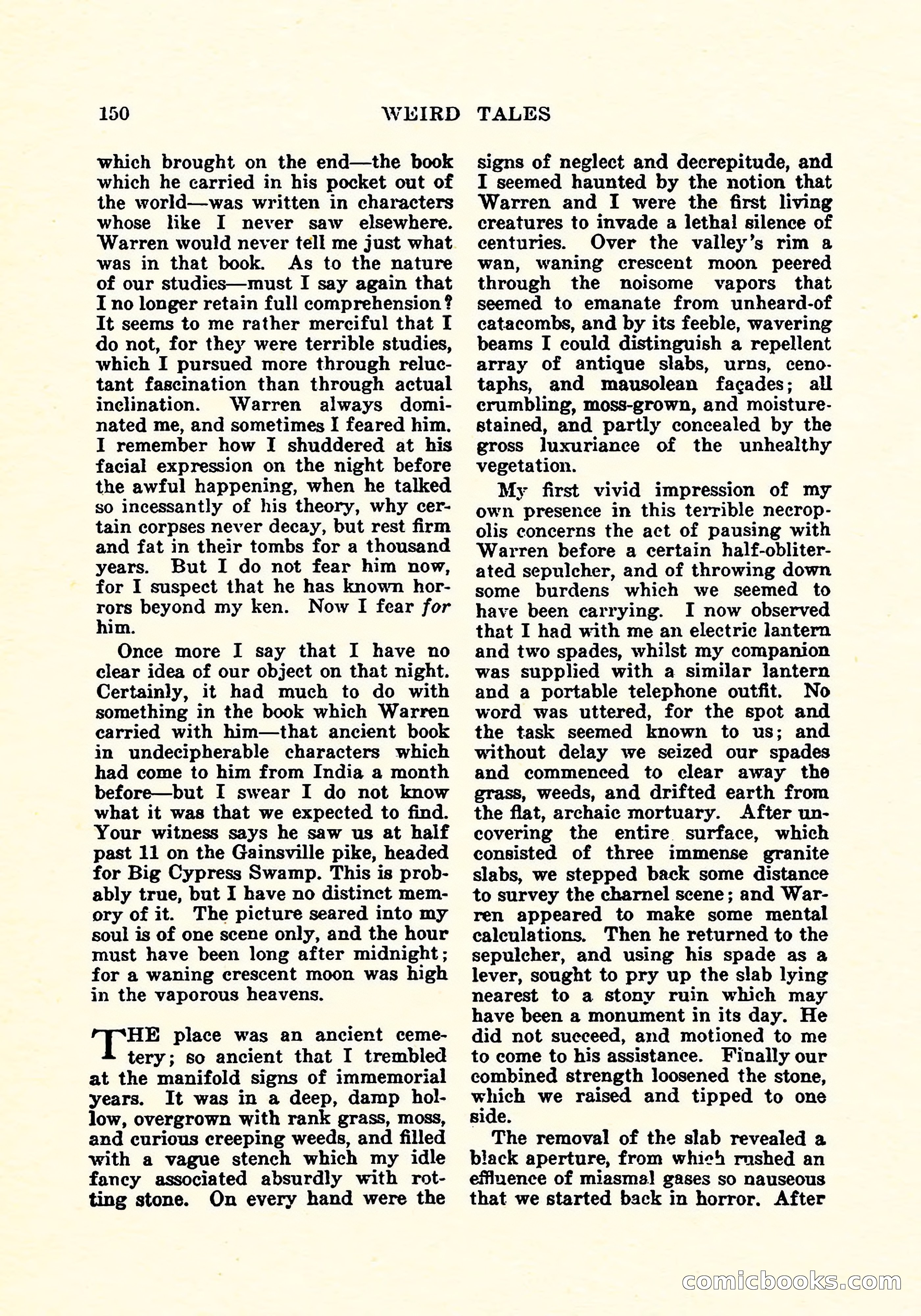 Weird Tales, Vol. 5, No. 2 — page 151 of 194