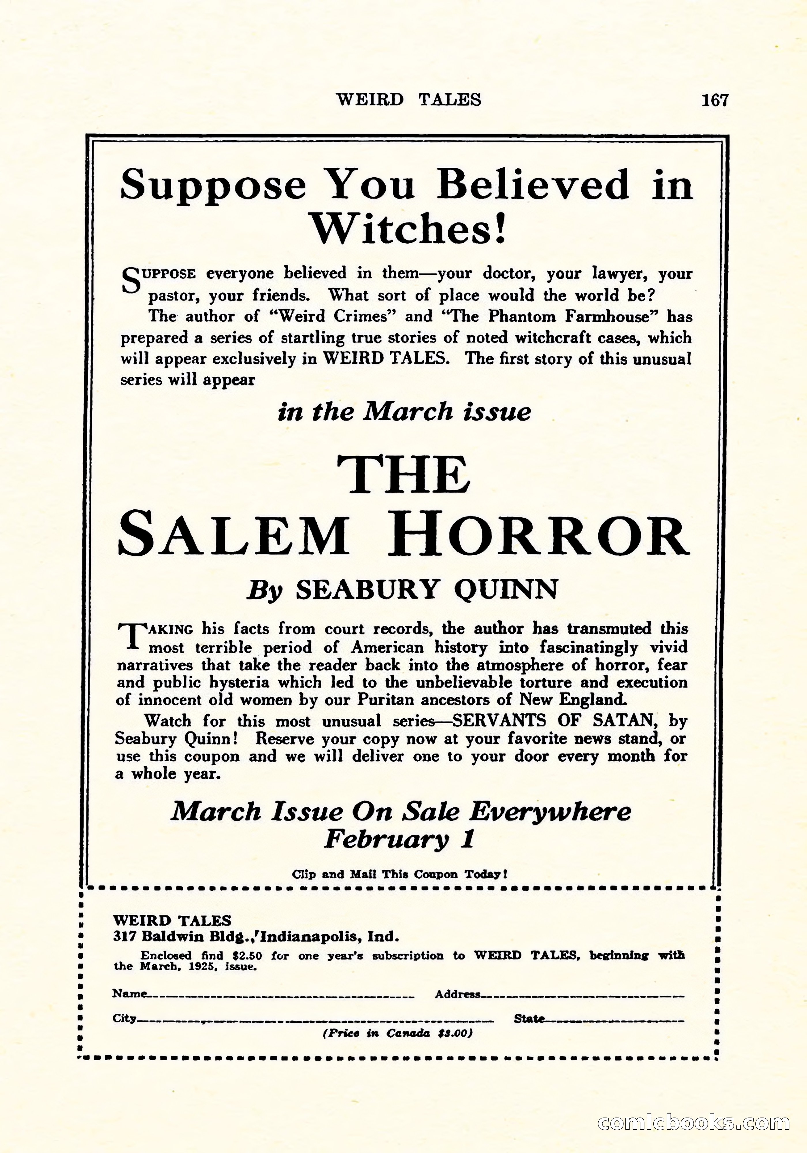 Weird Tales, Vol. 5, No. 2 — page 168 of 194