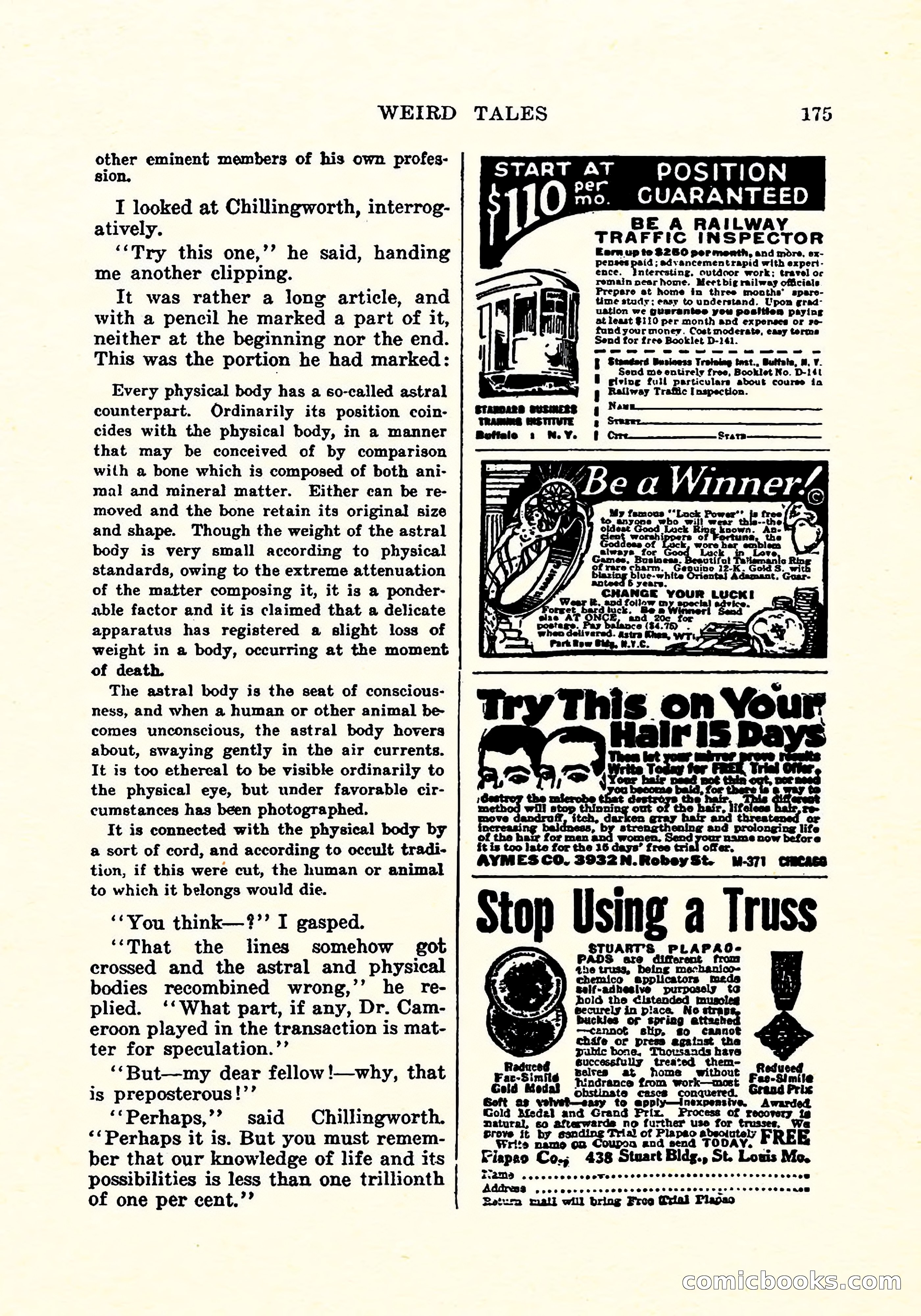 Weird Tales, Vol. 5, No. 2 — page 176 of 194