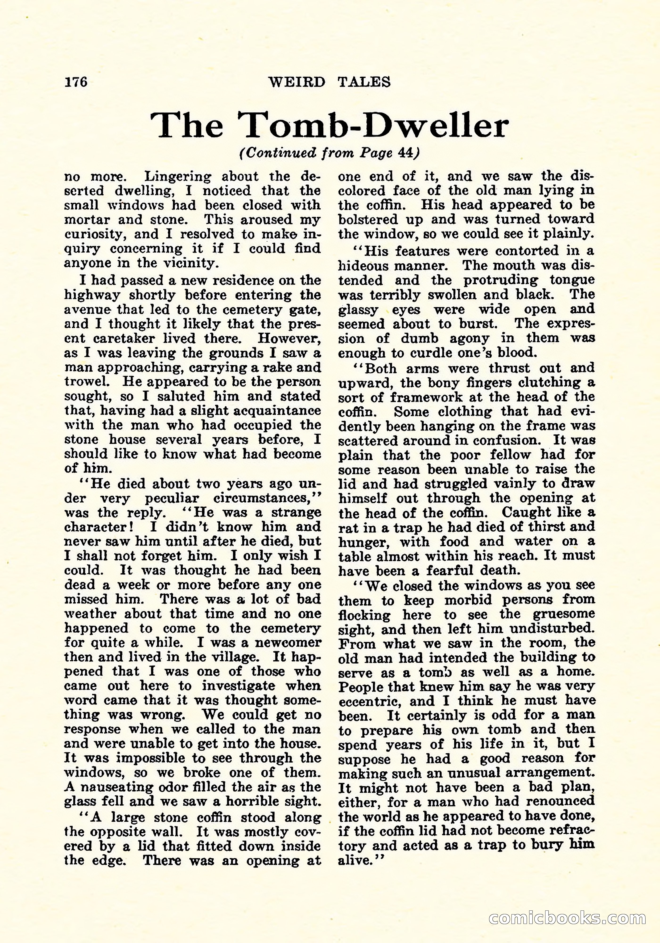 Weird Tales, Vol. 5, No. 2 — page 177 of 194