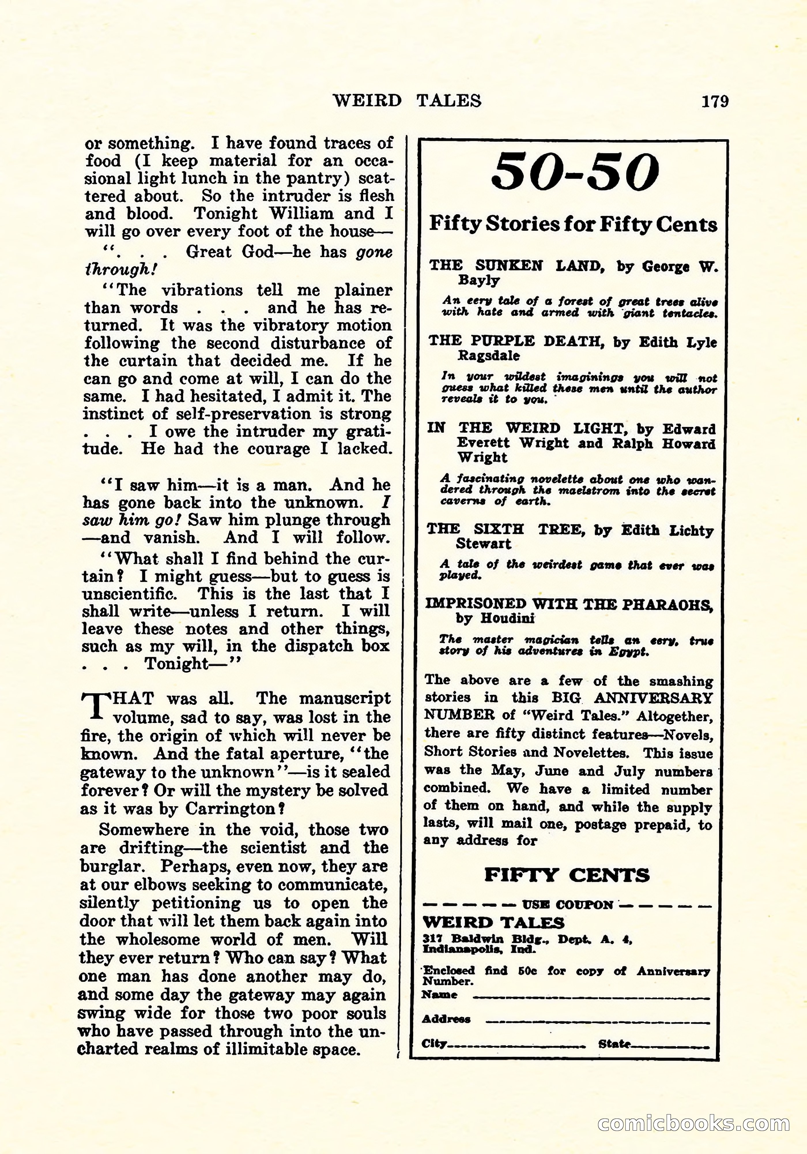 Weird Tales, Vol. 5, No. 2 — page 180 of 194