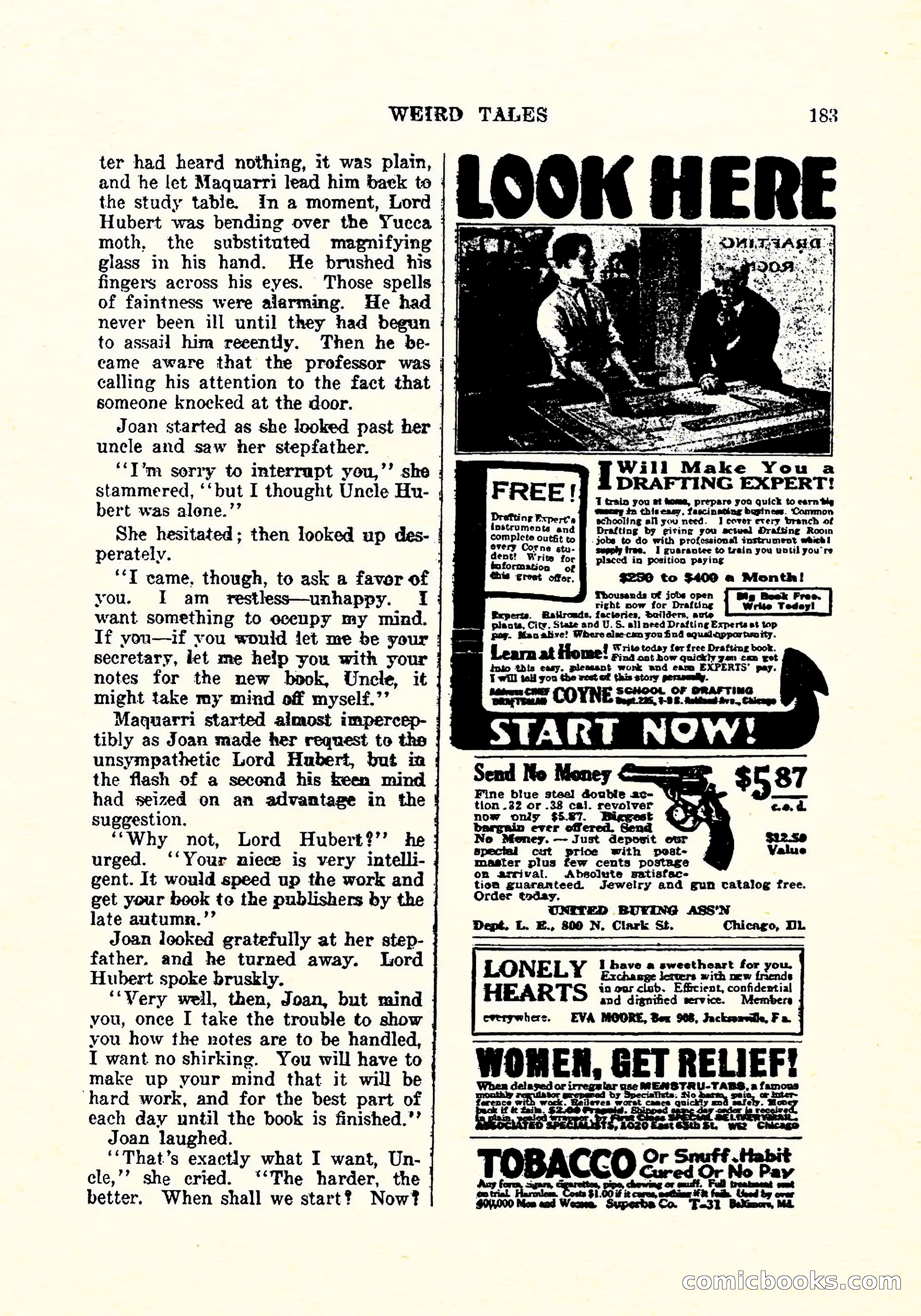Weird Tales, Vol. 5, No. 2 — page 184 of 194