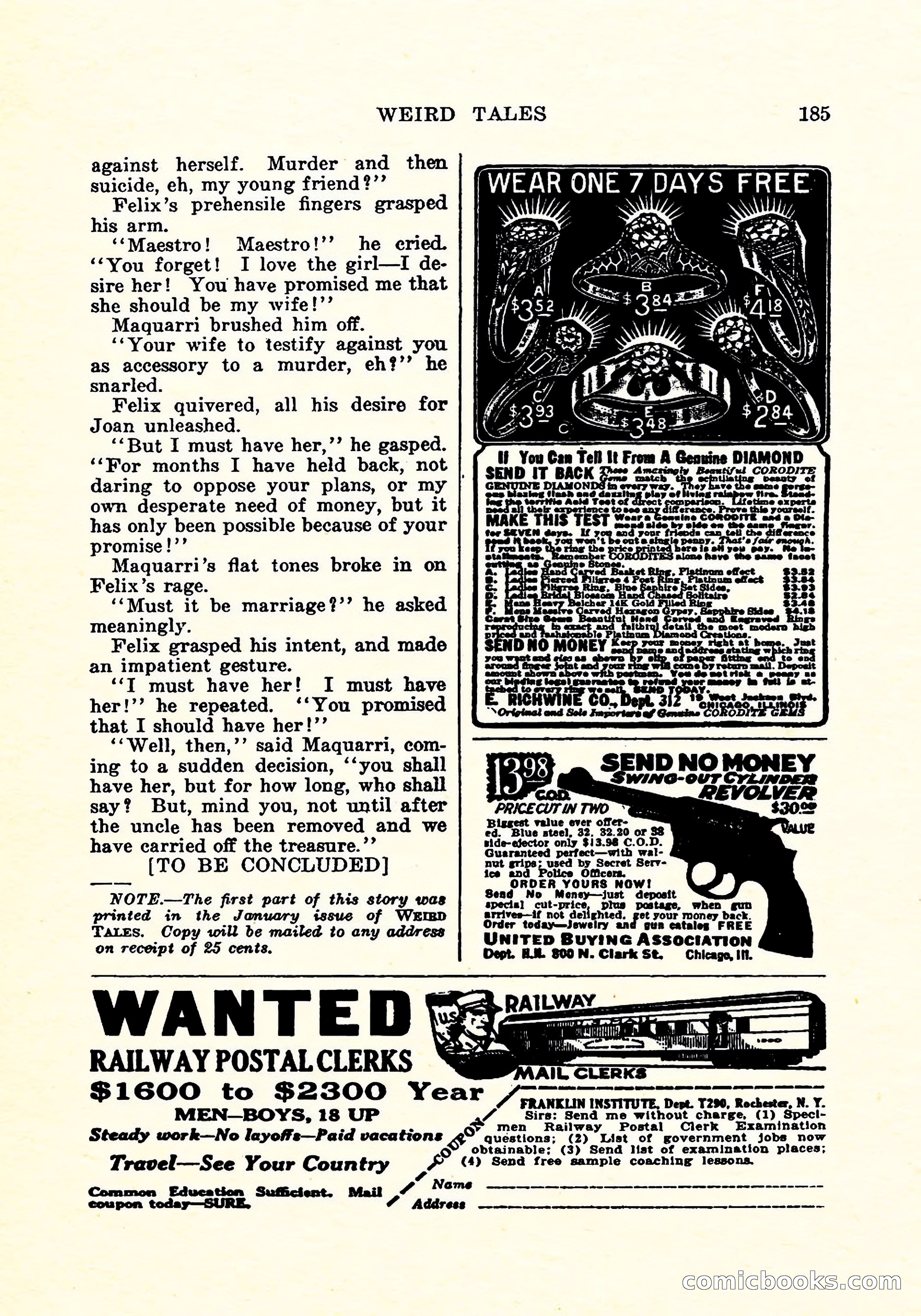Weird Tales, Vol. 5, No. 2 — page 186 of 194