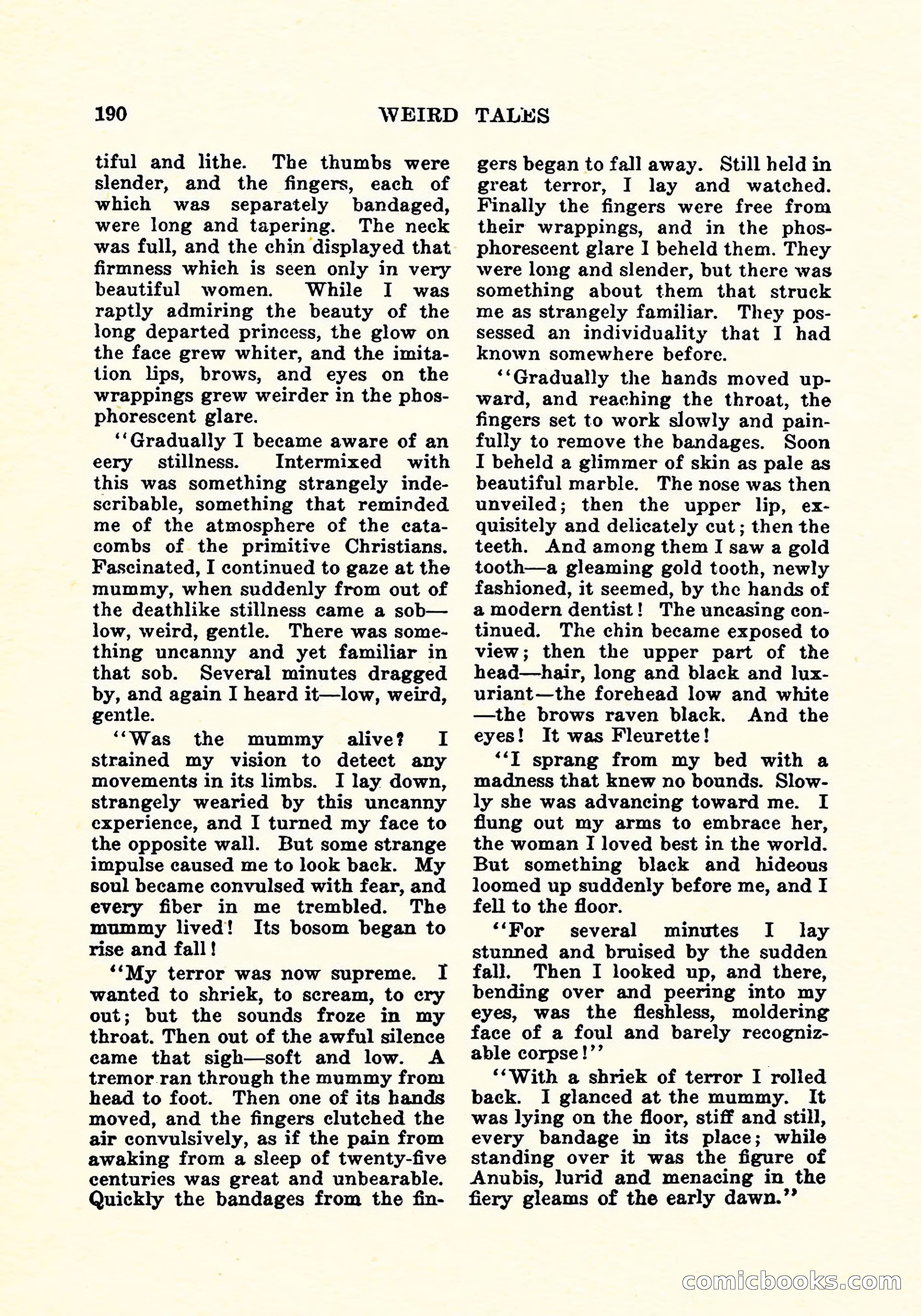 Weird Tales, Vol. 5, No. 2 — page 191 of 194