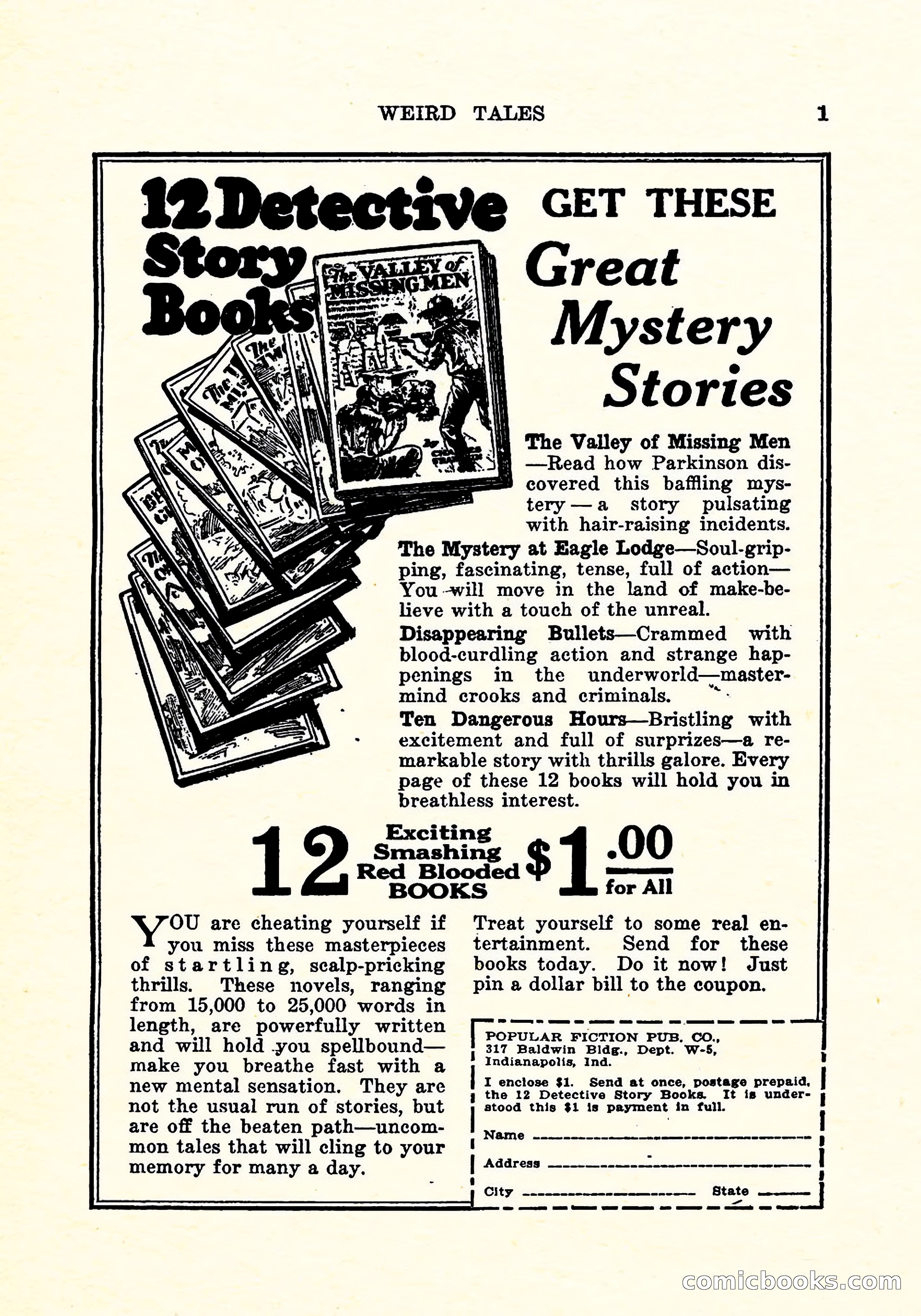 Weird Tales, Vol. 5, No. 3 — page 2 of 194