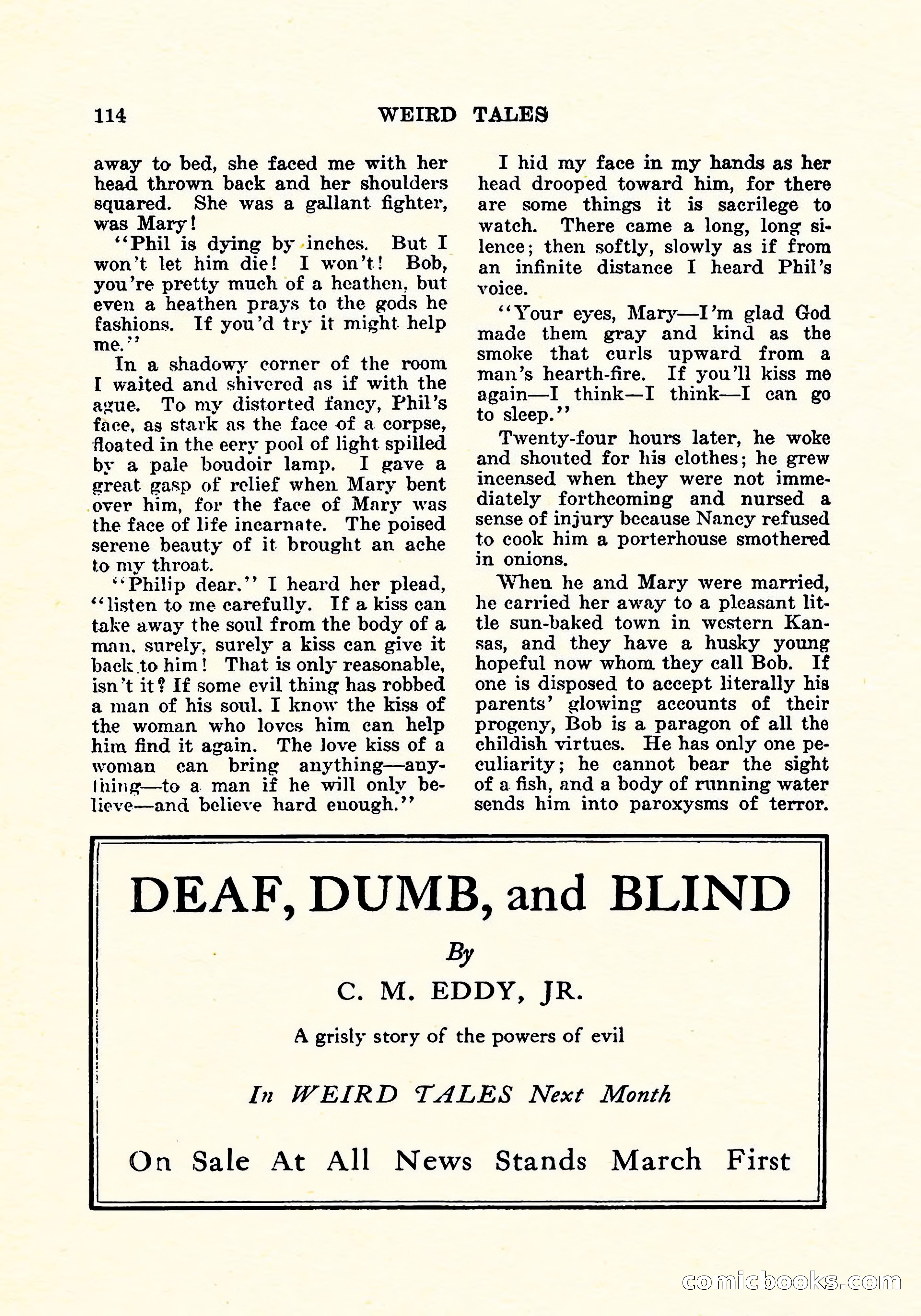 Weird Tales, Vol. 5, No. 3 — page 115 of 194