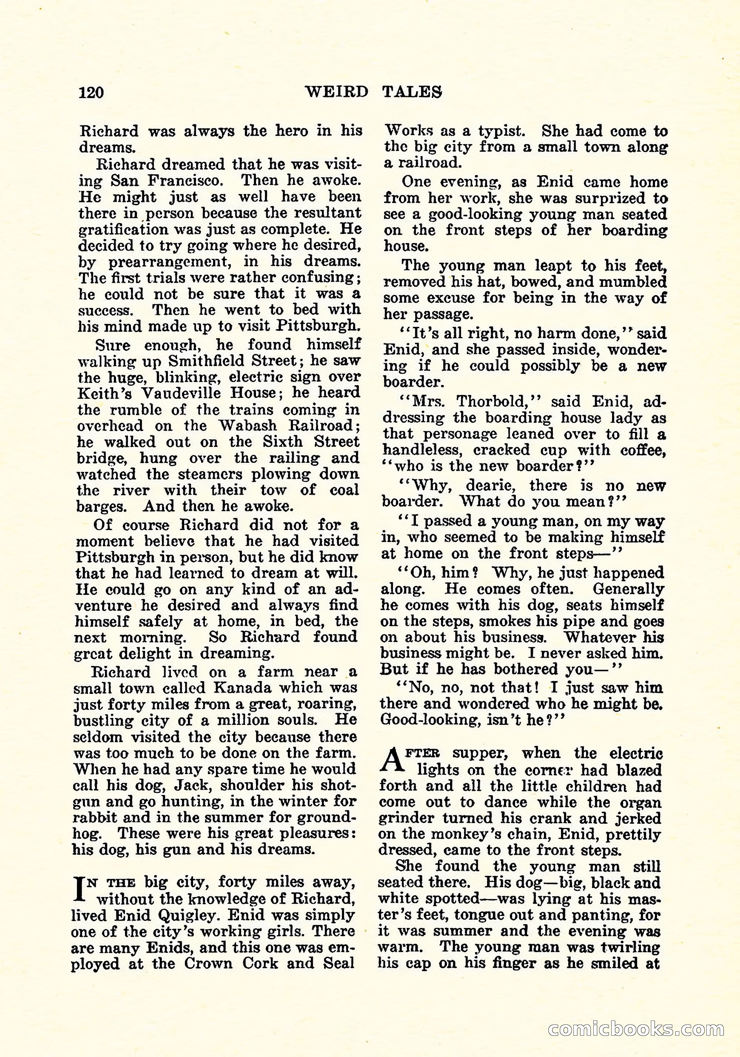Weird Tales, Vol. 5, No. 3 — page 121 of 194