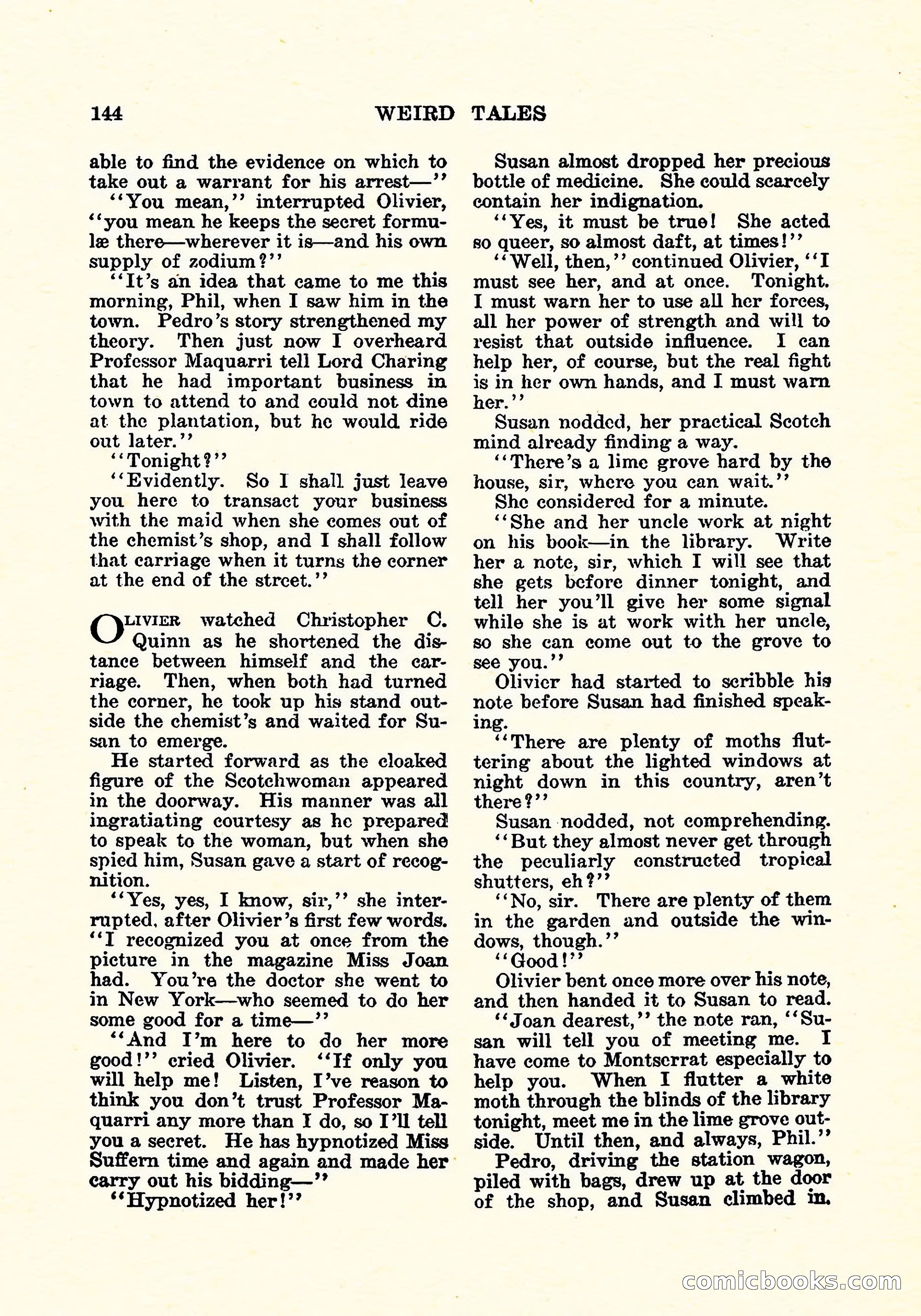 Weird Tales, Vol. 5, No. 3 — page 145 of 194
