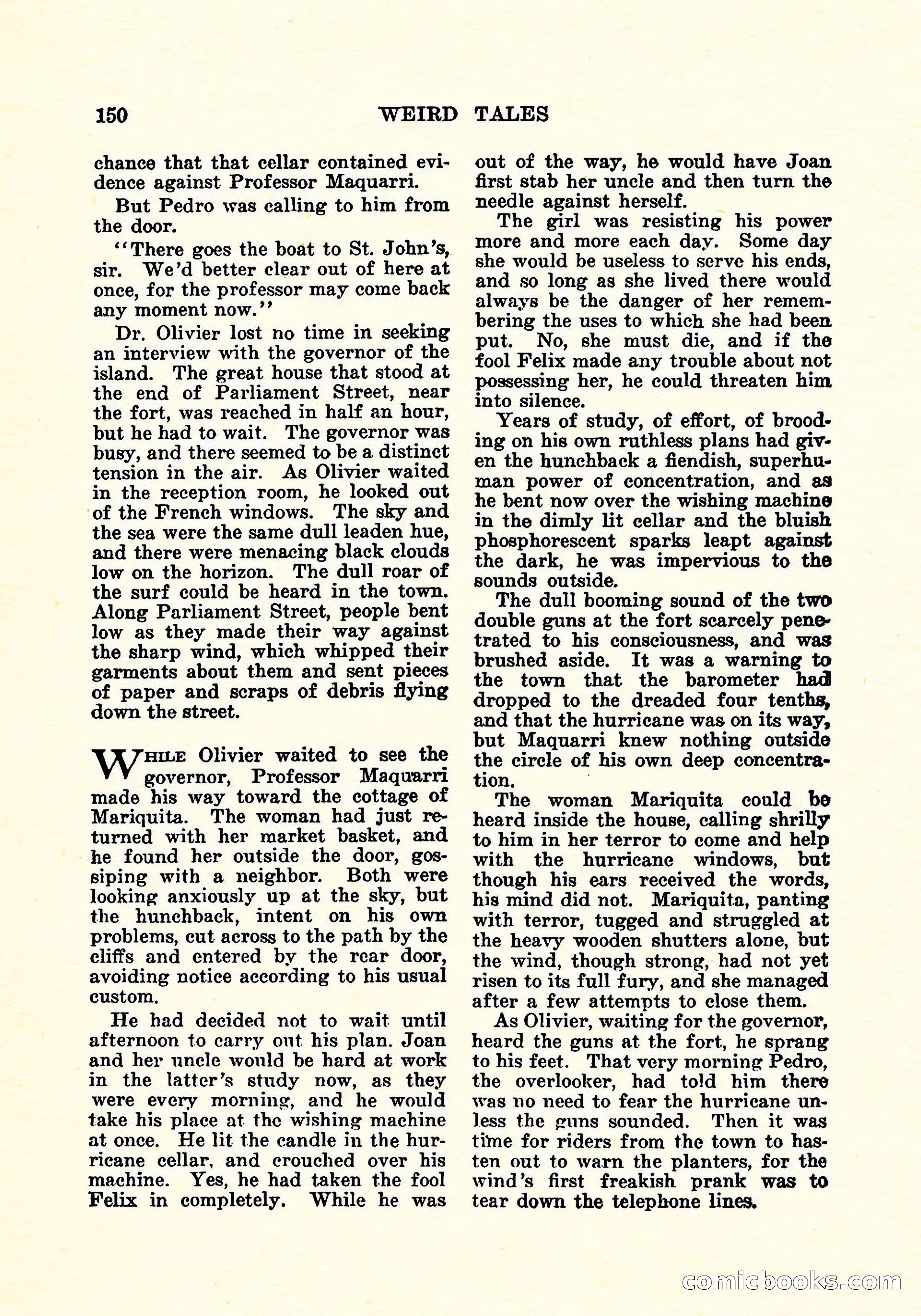 Weird Tales, Vol. 5, No. 3 — page 151 of 194