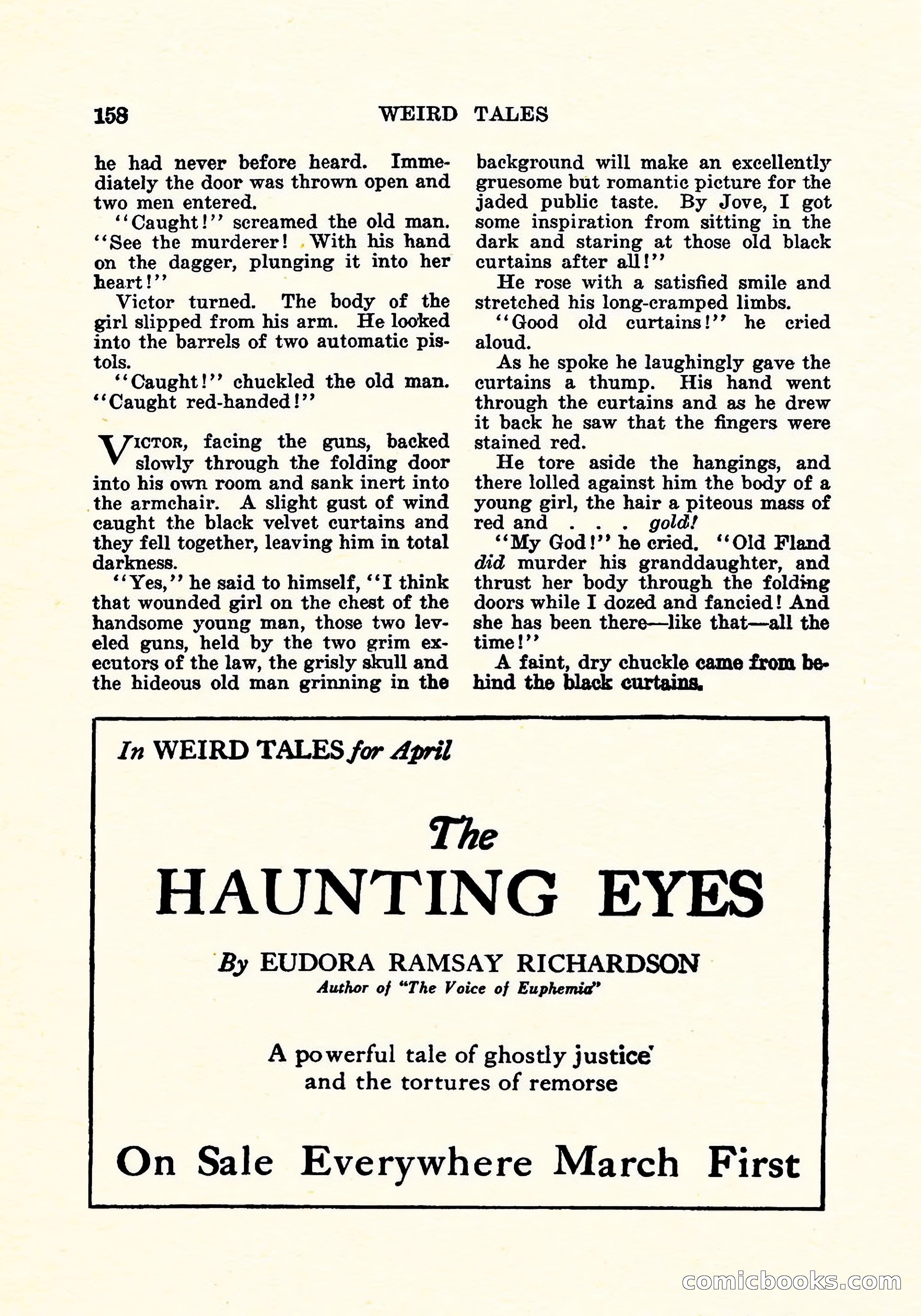 Weird Tales, Vol. 5, No. 3 — page 159 of 194