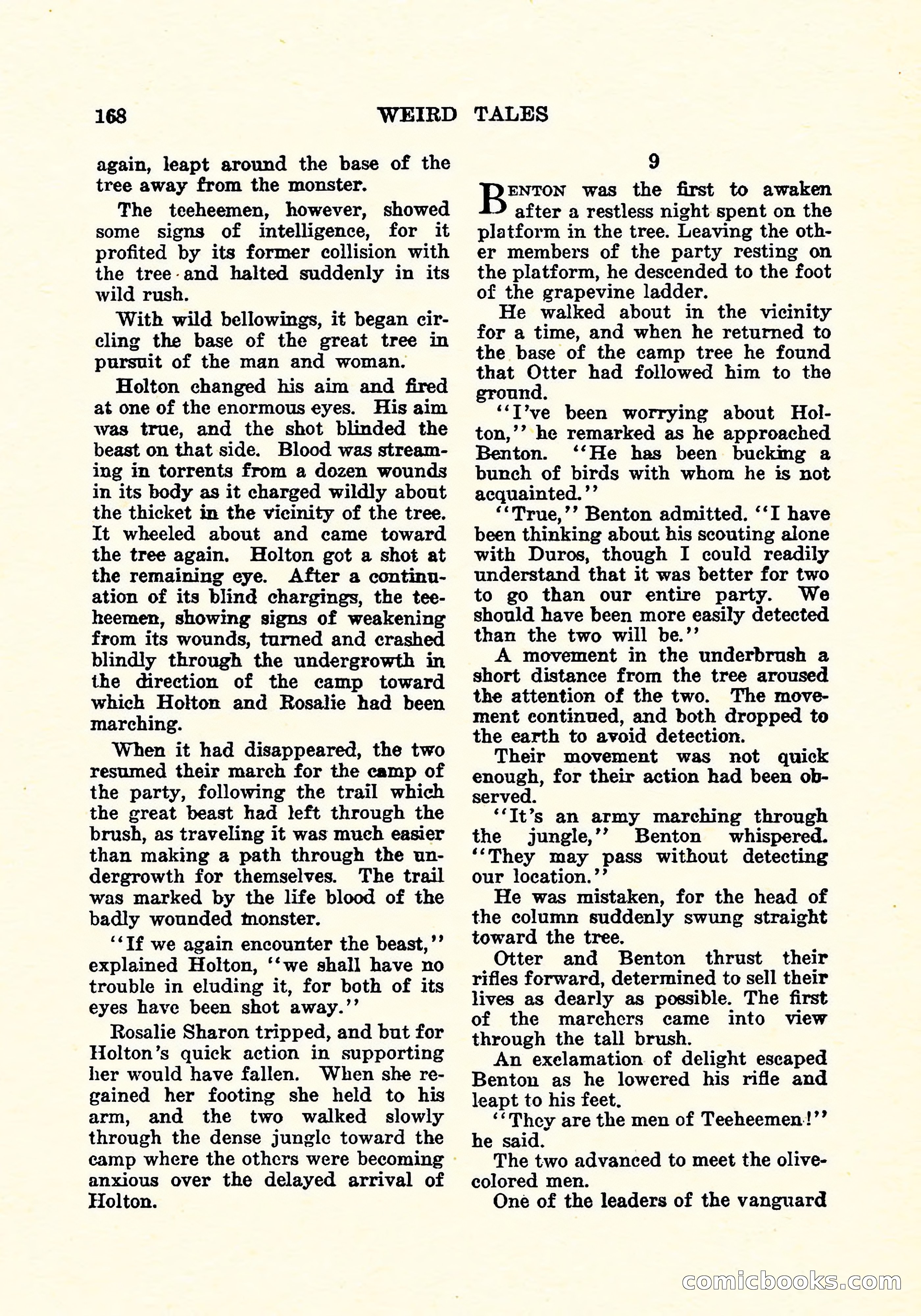 Weird Tales, Vol. 5, No. 3 — page 169 of 194