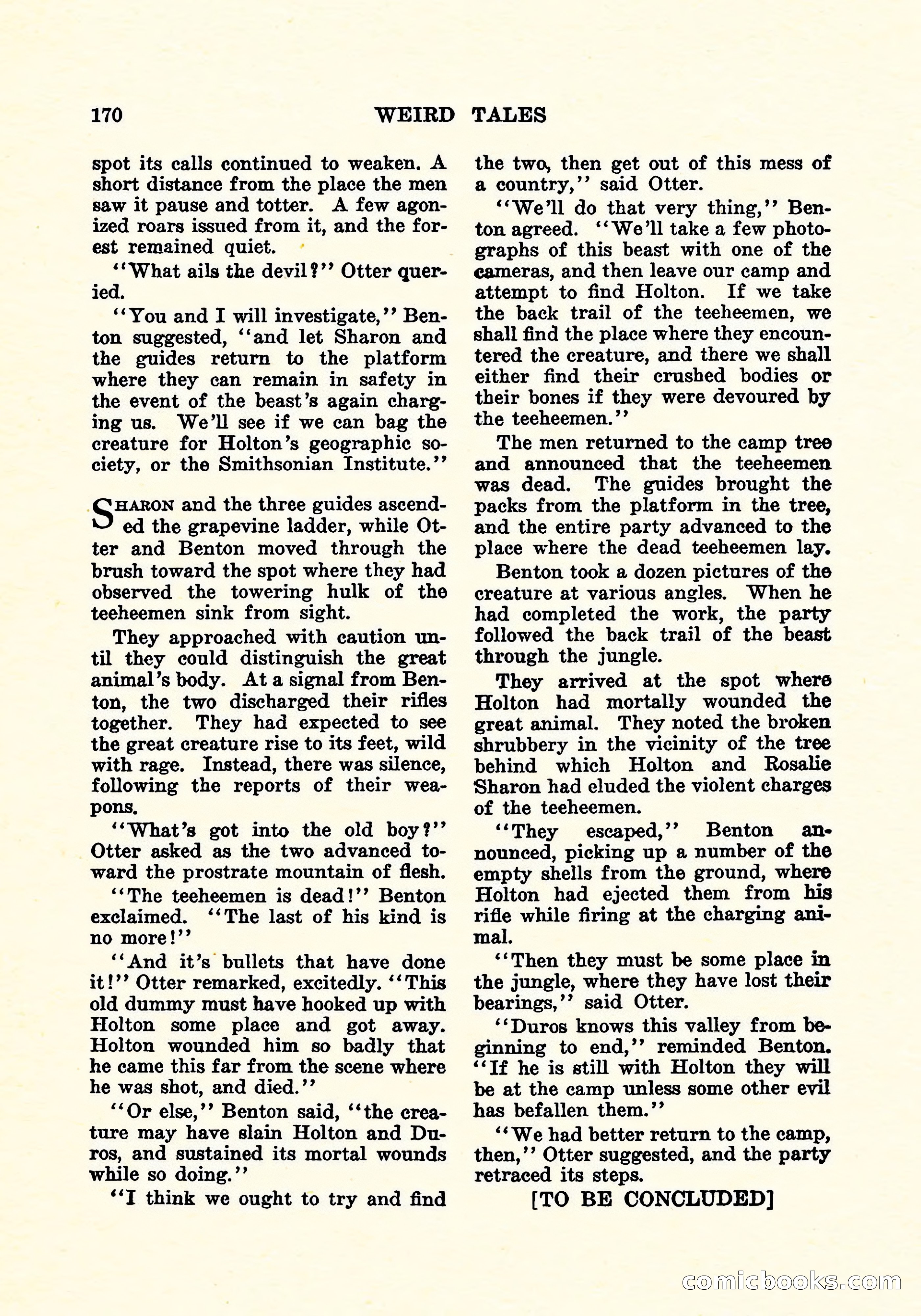 Weird Tales, Vol. 5, No. 3 — page 171 of 194