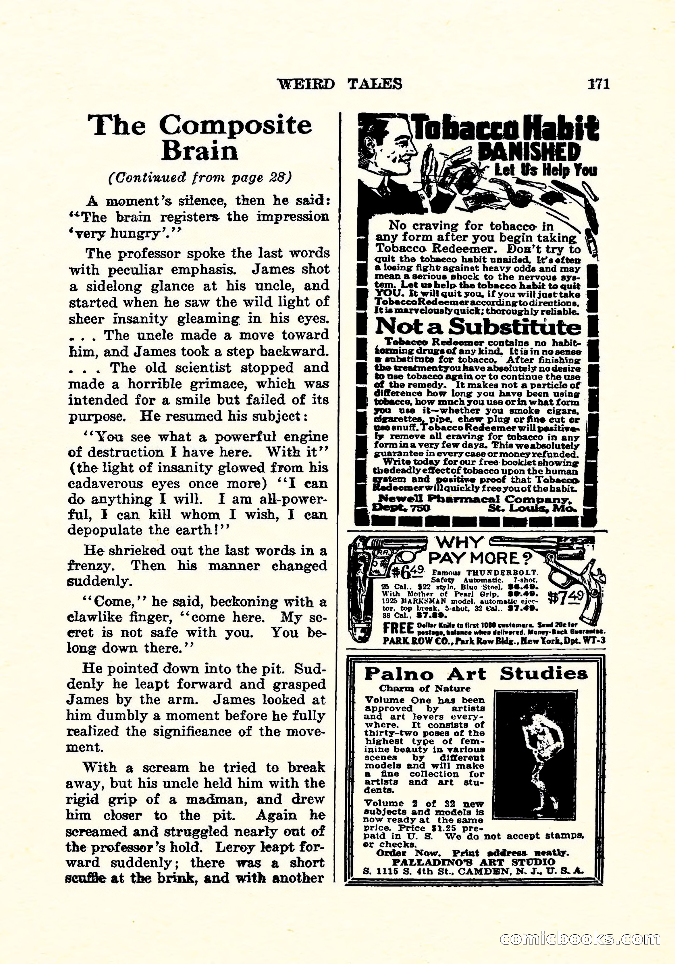 Weird Tales, Vol. 5, No. 3 — page 172 of 194