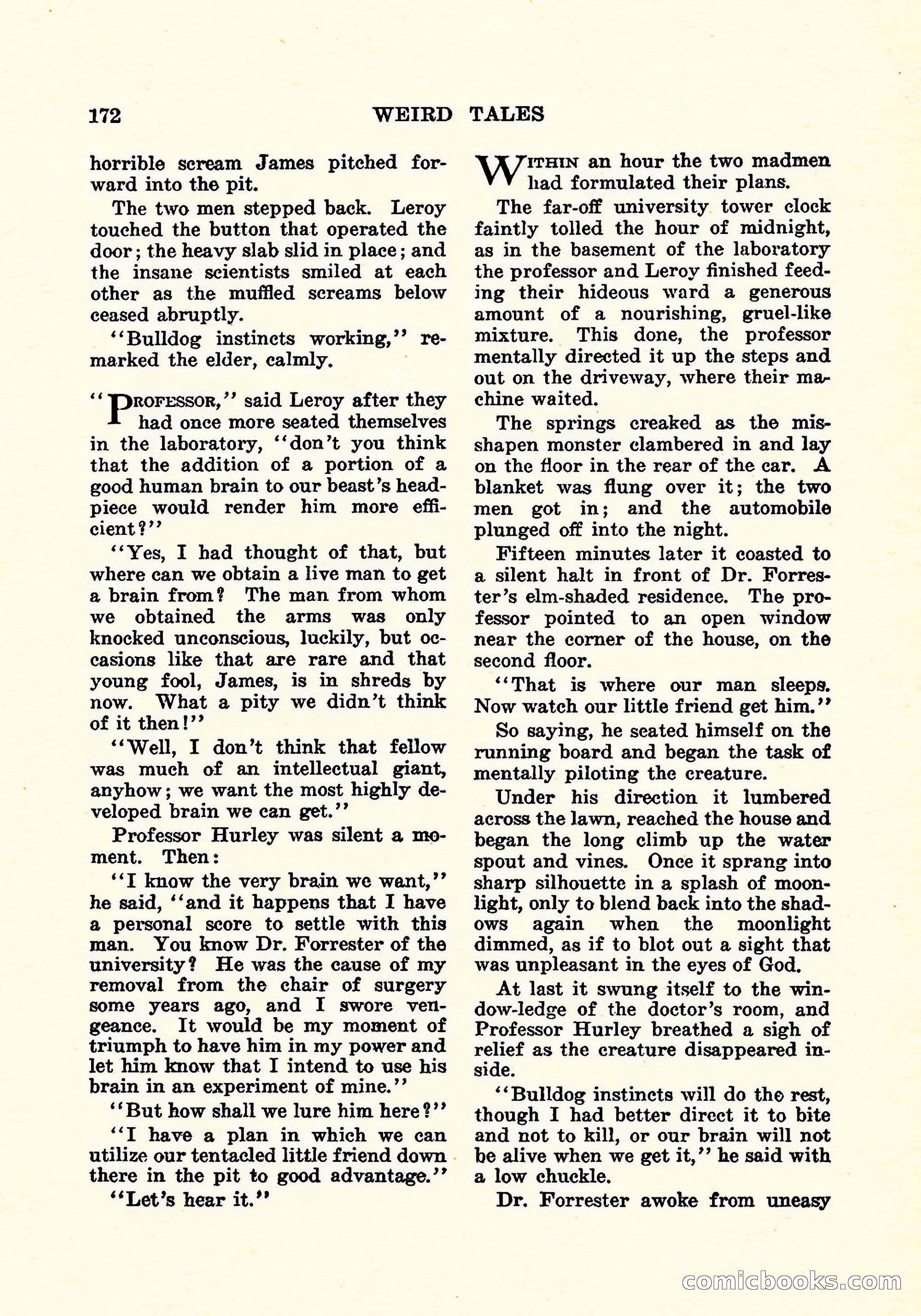 Weird Tales, Vol. 5, No. 3 — page 173 of 194