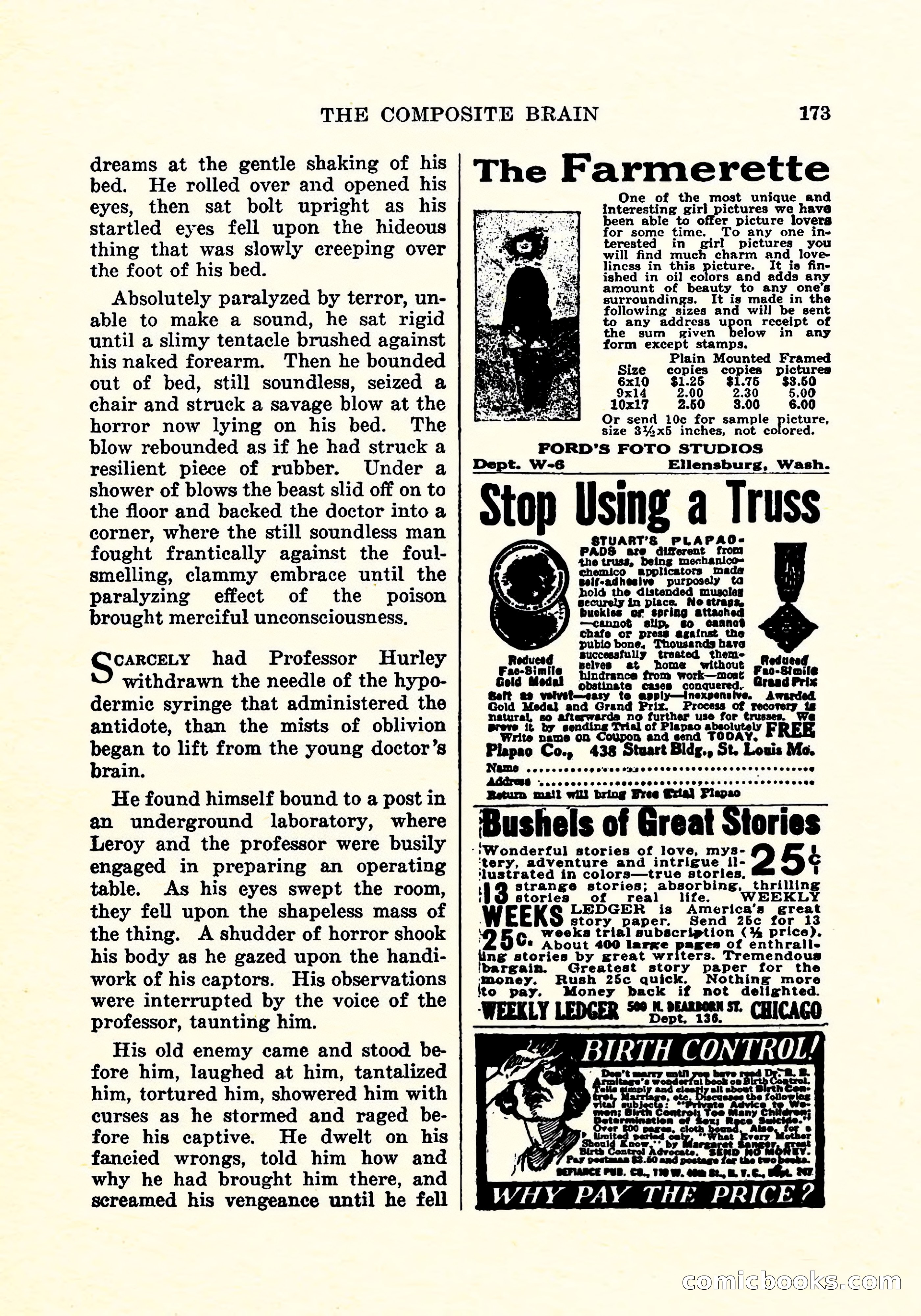 Weird Tales, Vol. 5, No. 3 — page 174 of 194
